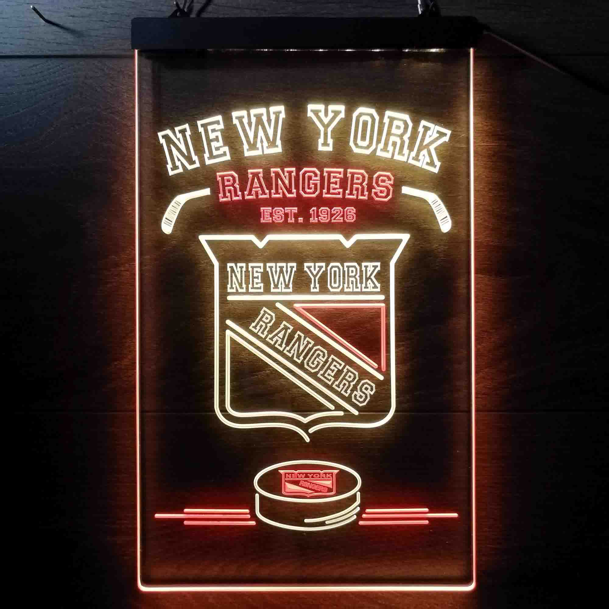 New York Rangers NHL Neon-Like LED Sign - Image 12