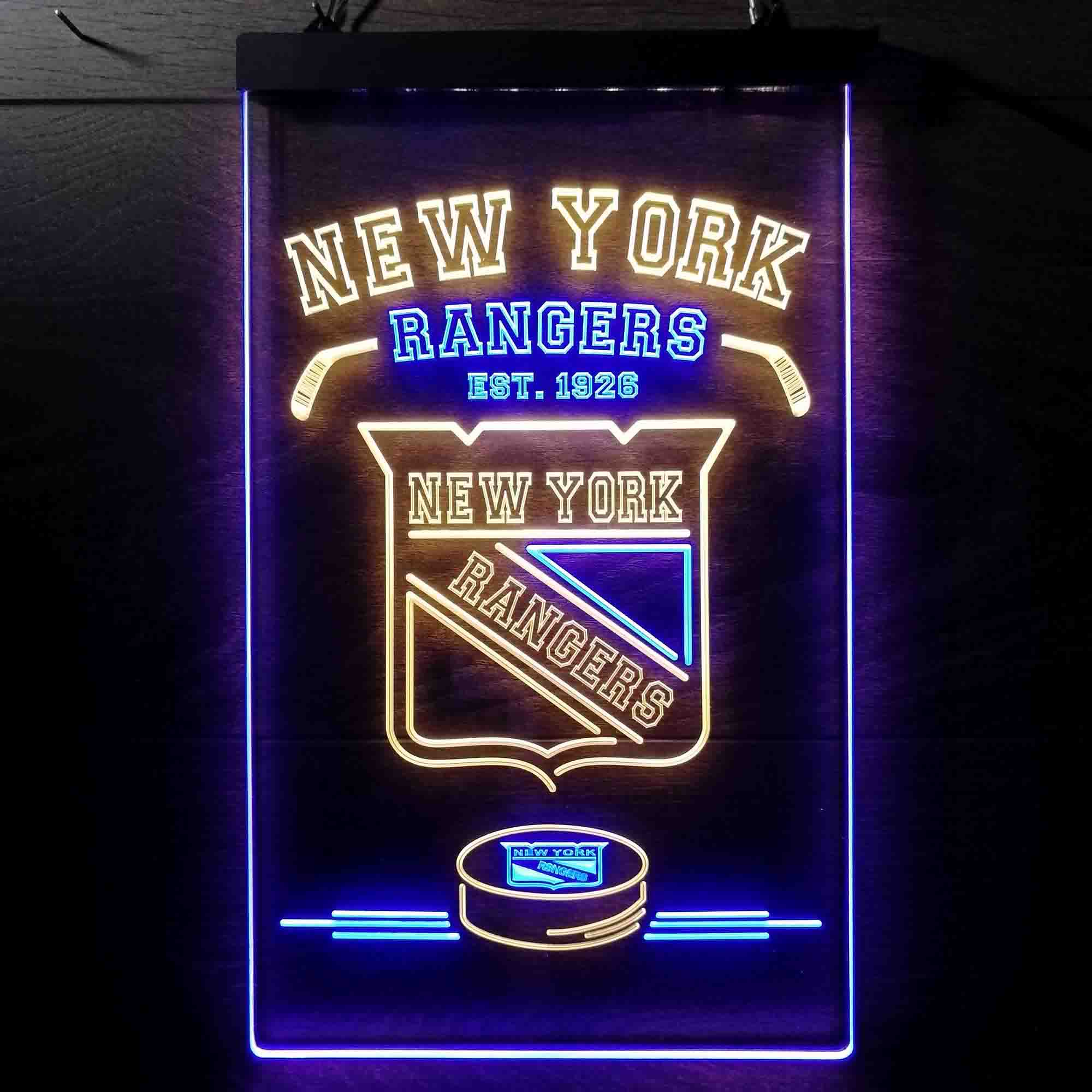 New York Rangers NHL Neon-Like LED Sign - Image 5