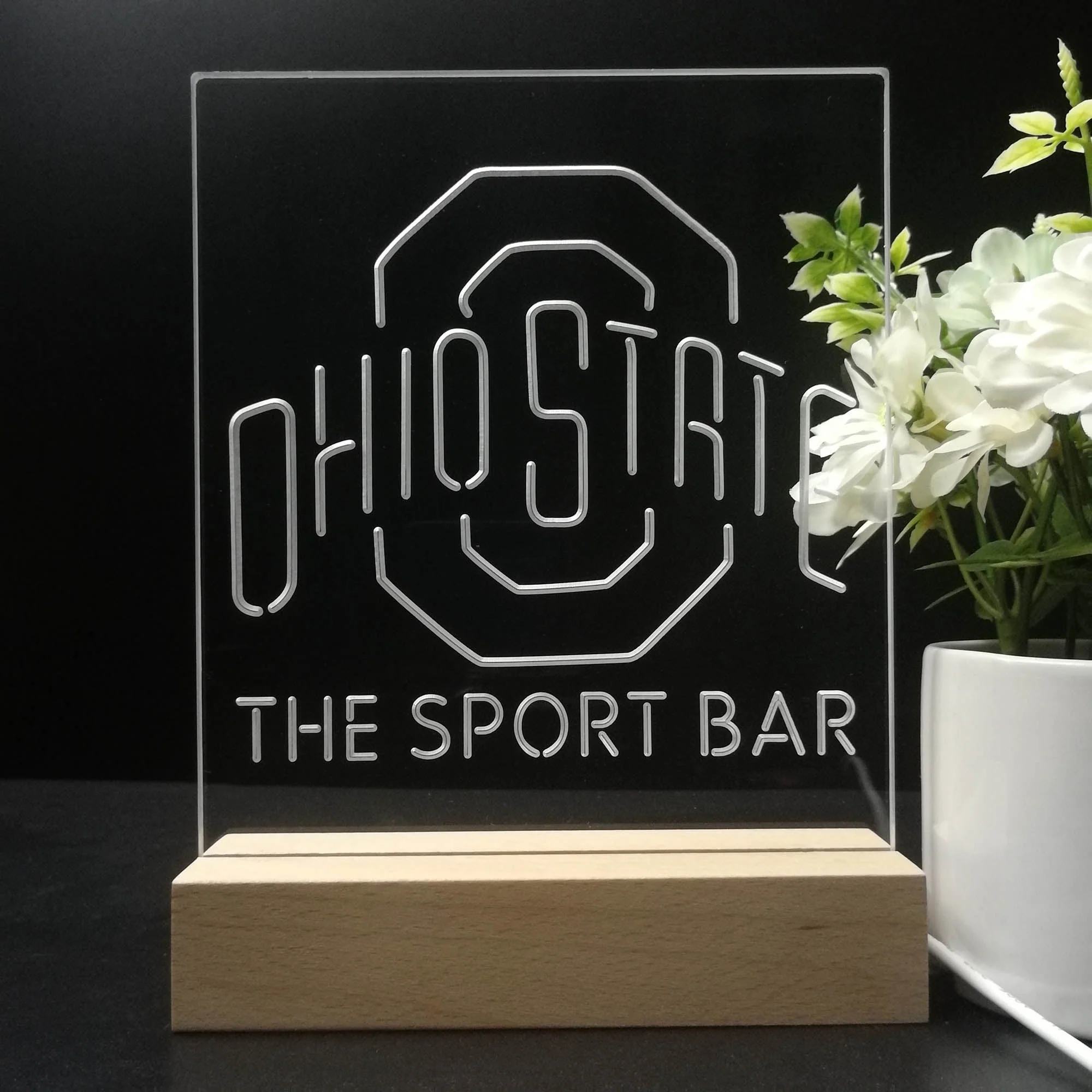 Personalized Ohio State Buckeyes Souvenir Neon LED Night Light Sign - Image 8