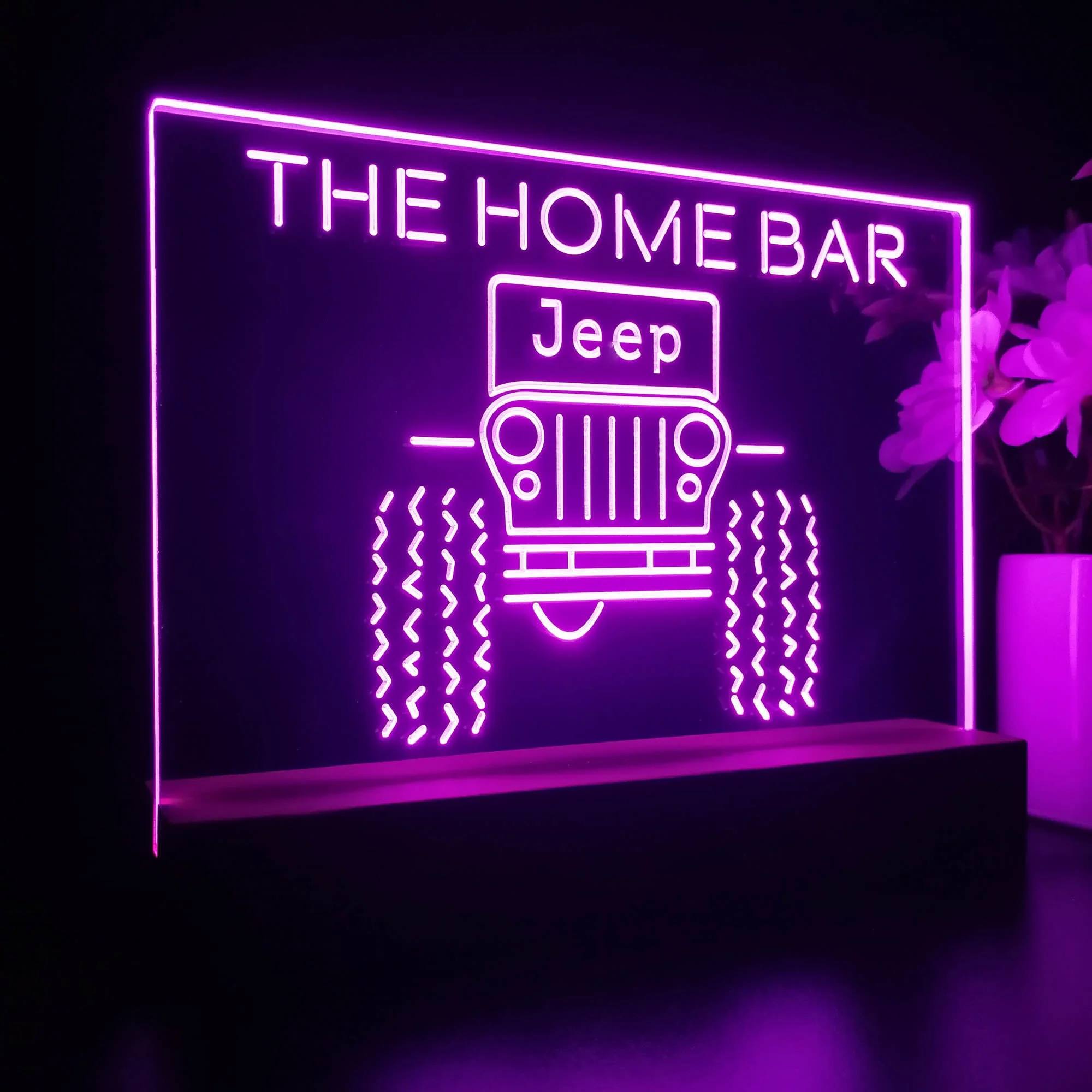 Personalized Only in a Jeep Souvenir Neon LED Night Light Sign - Image 6