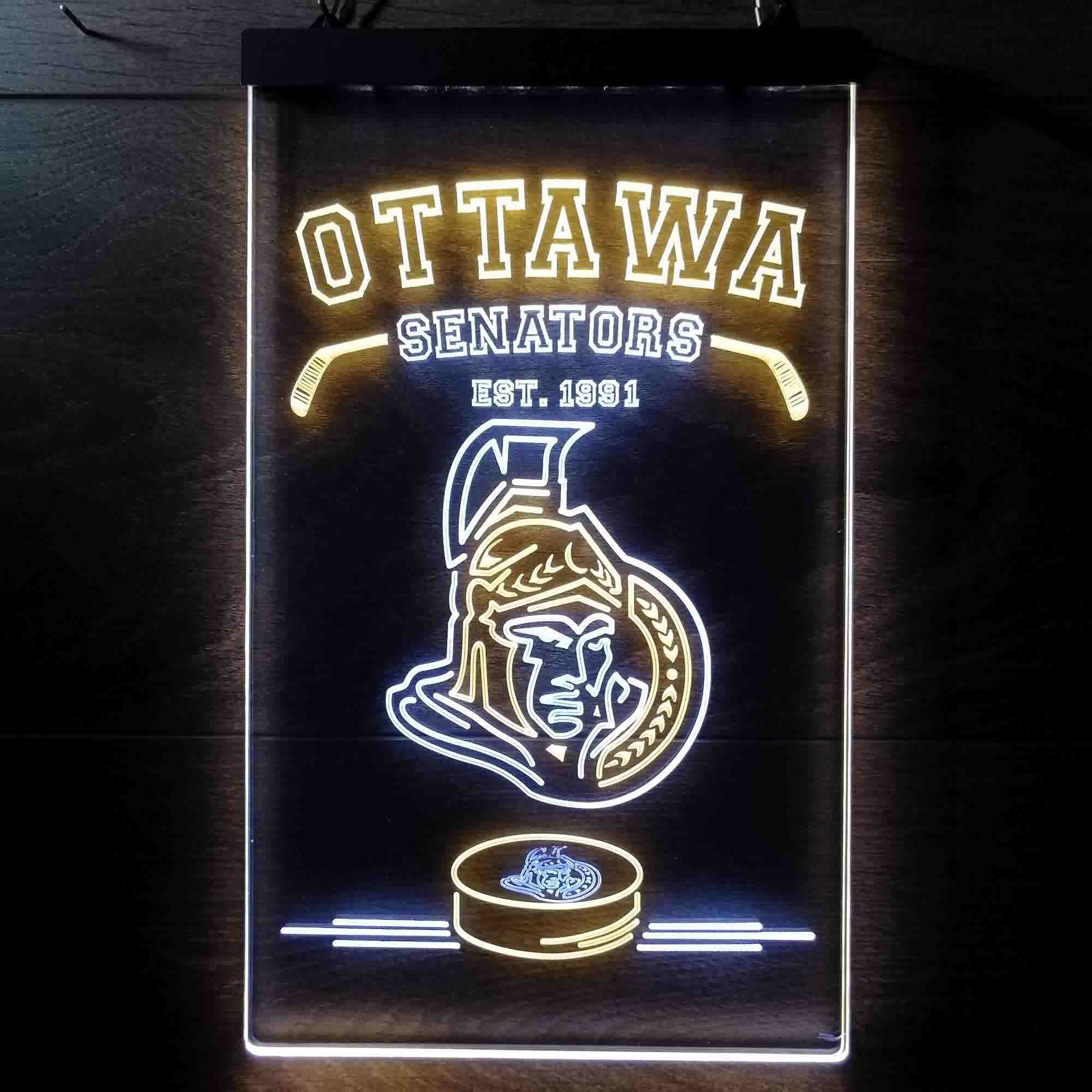 Custom Ottawa Senators Est. 1991 NHL Neon-Like LED Sign - Father's Day Gift - Image 13
