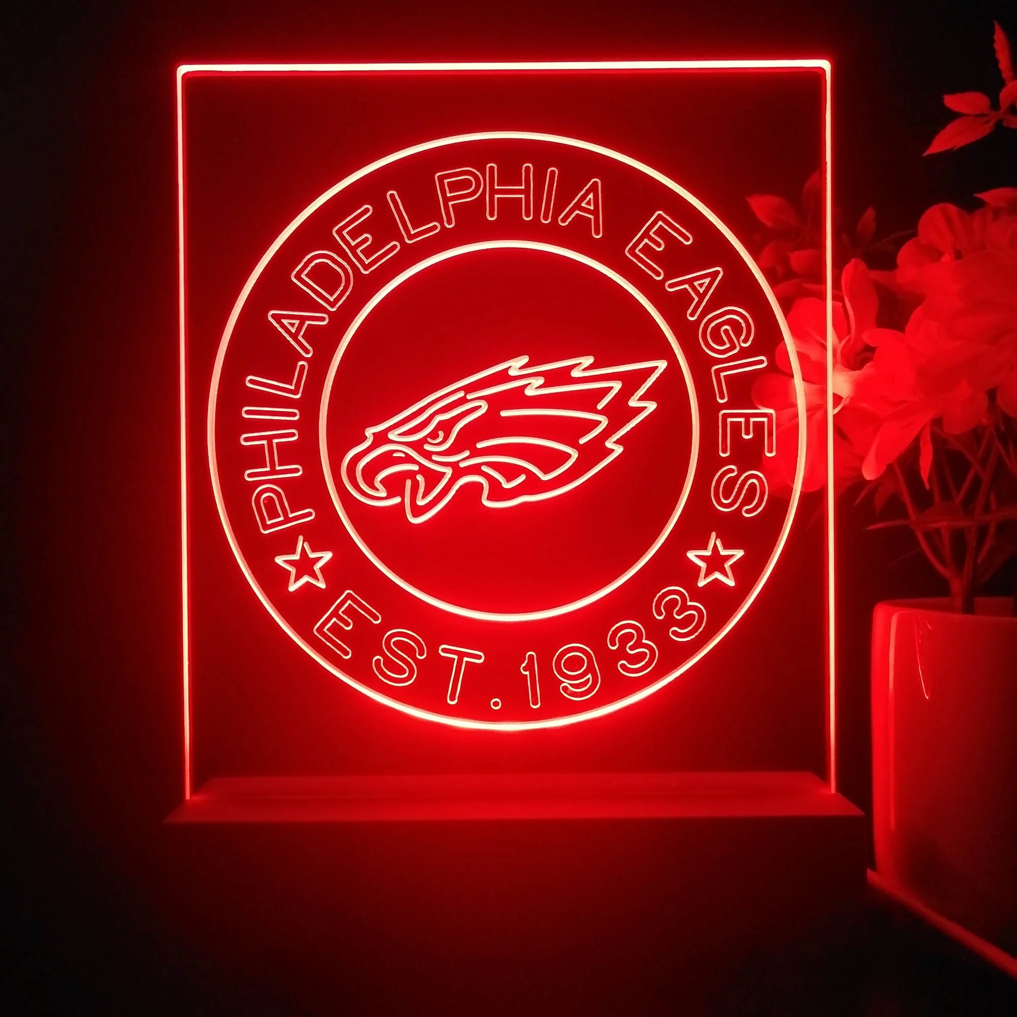 Personalized Philadelphia Eagles Souvenir Neon LED Night Light Sign - Image 3