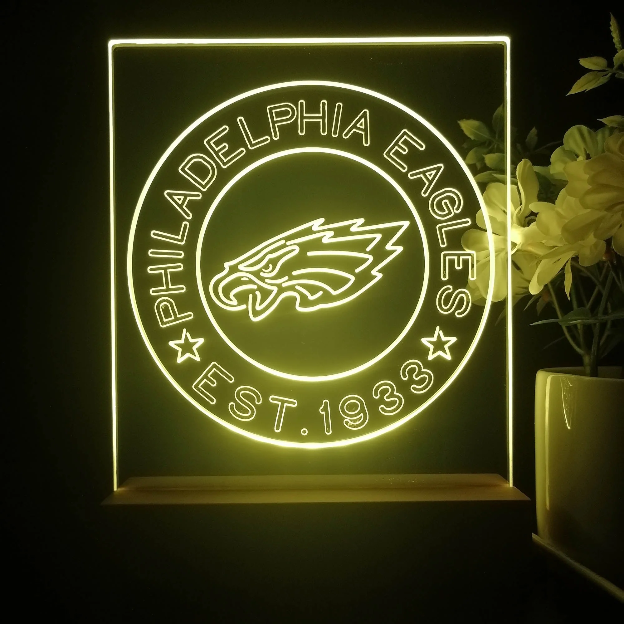 Personalized Philadelphia Eagles Souvenir Neon LED Night Light Sign - Image 4