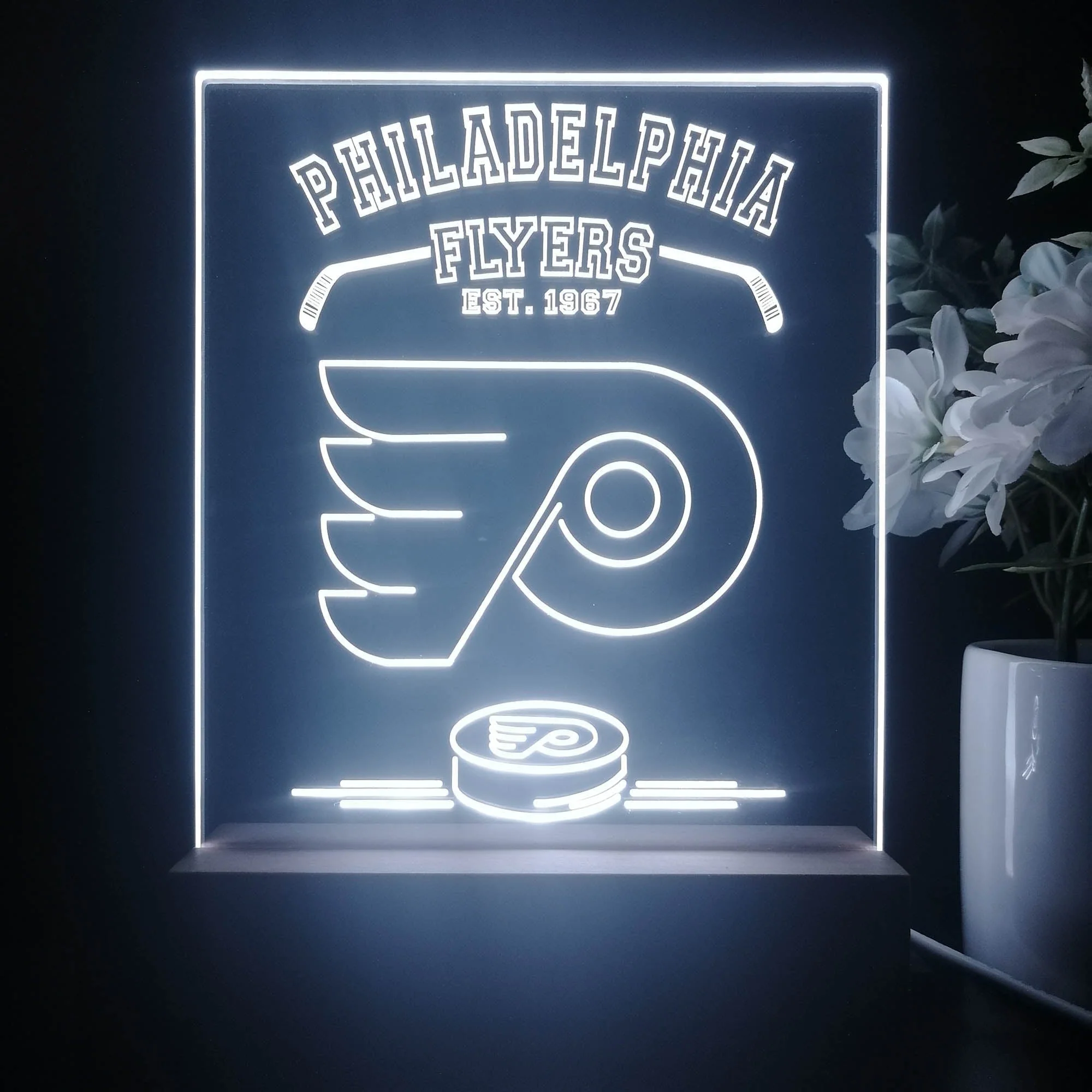 Personalized Philadelphia Flyers Souvenir Neon LED Night Light Sign - Image 3