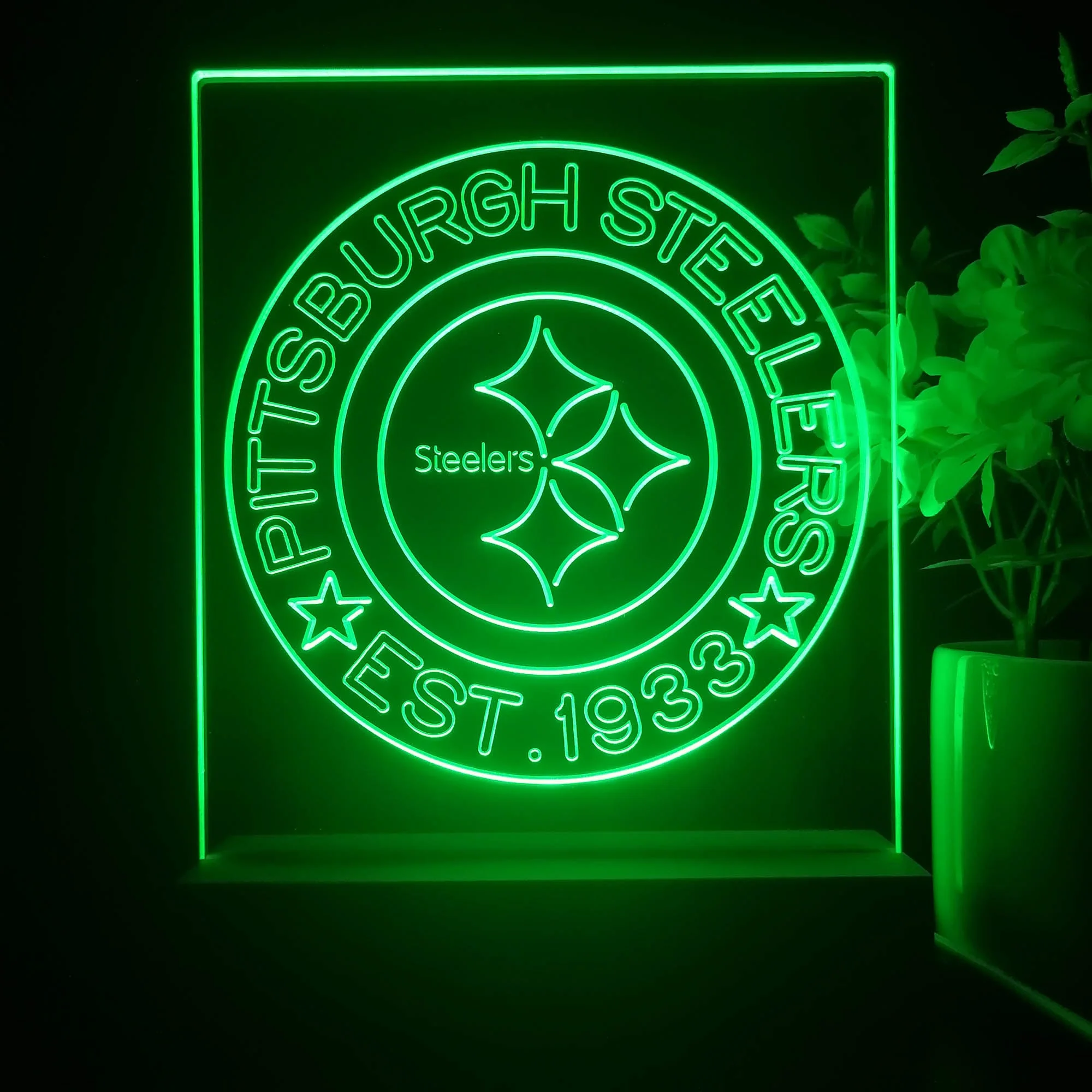 Personalized Pittsburgh Steelers Souvenir Neon LED Night Light Sign - Image 3