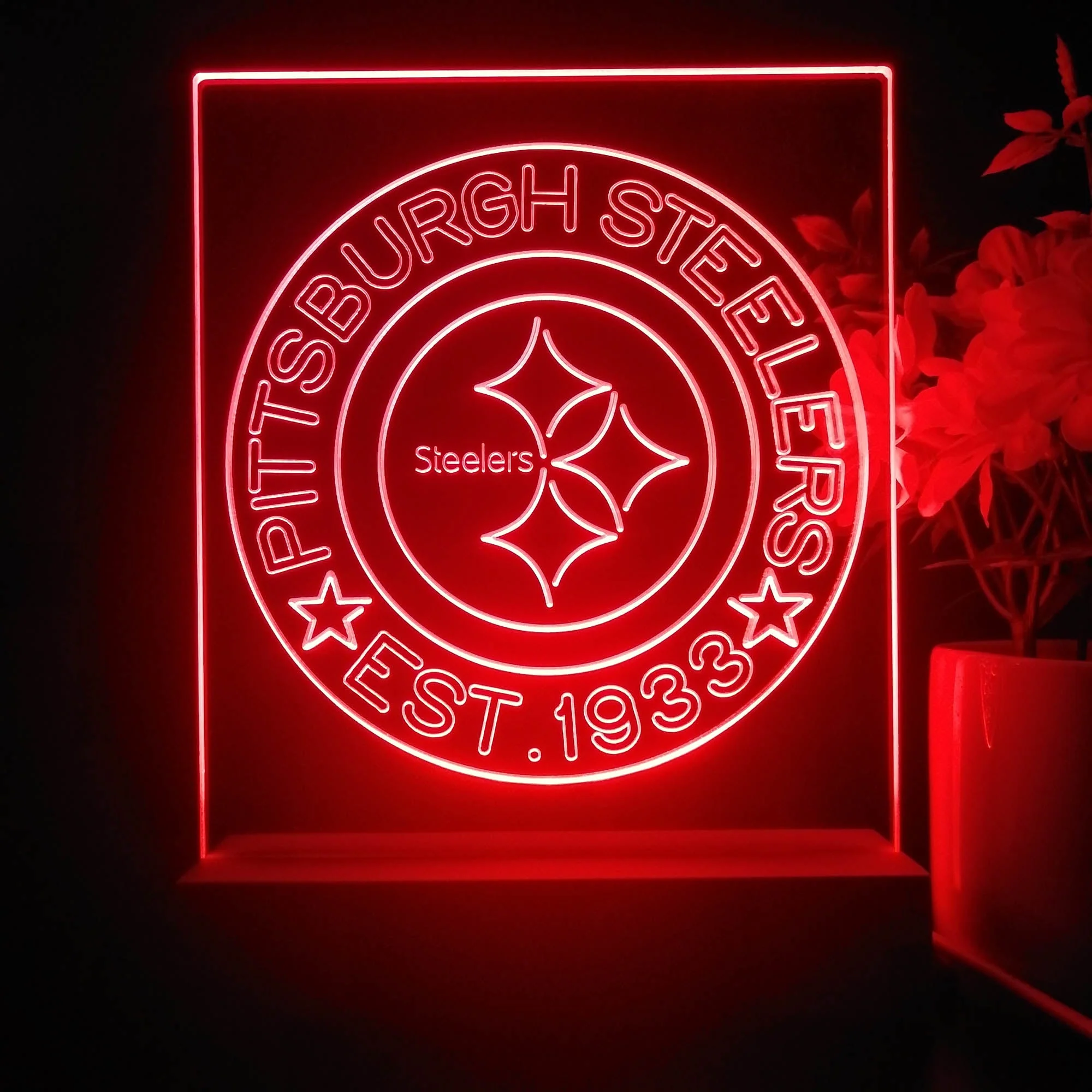 Personalized Pittsburgh Steelers Souvenir Neon LED Night Light Sign - Image 4