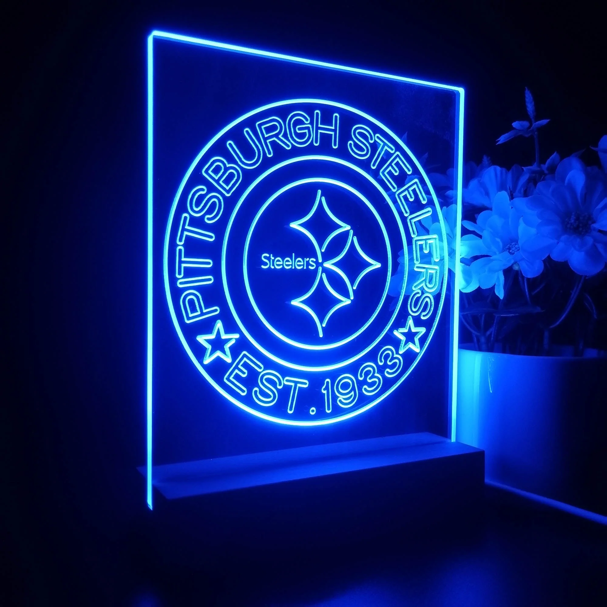 Personalized Pittsburgh Steelers Souvenir Neon LED Night Light Sign - Image 5