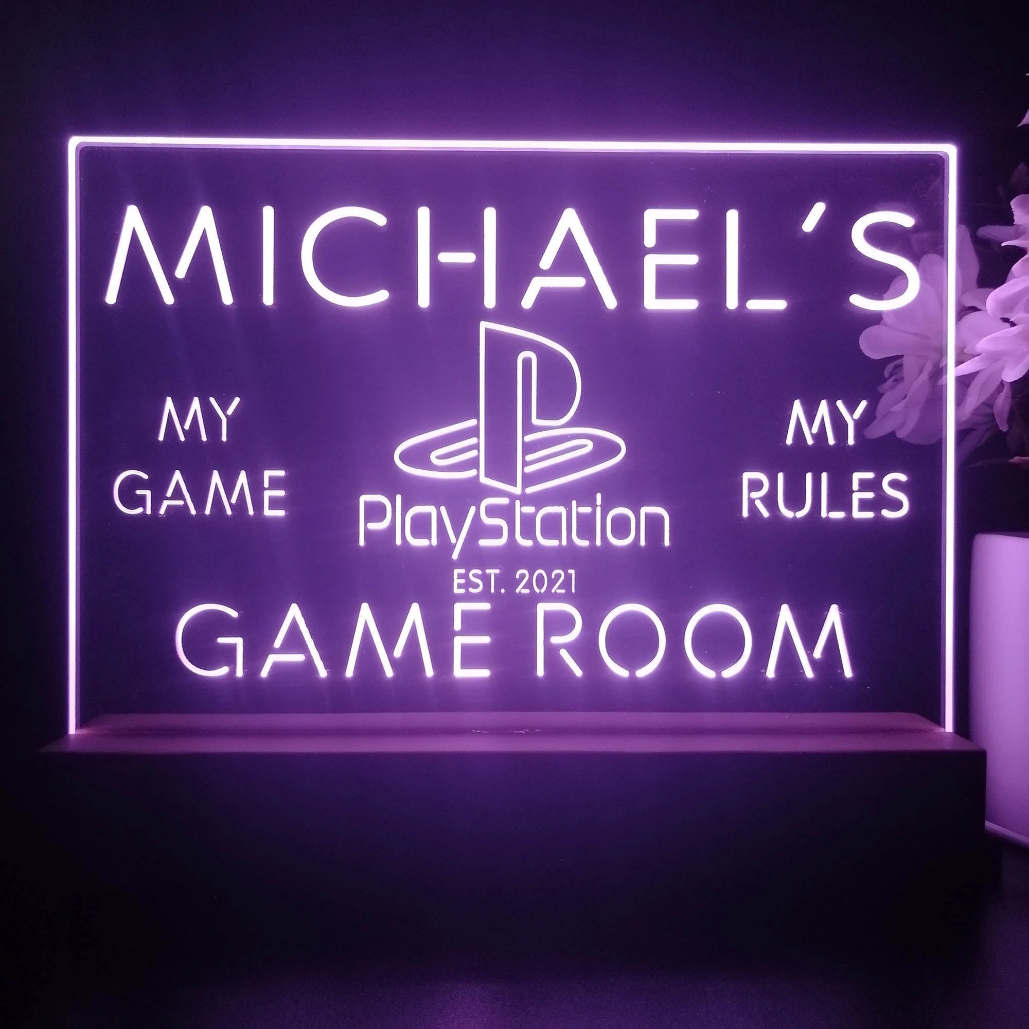 Personalized Playstation Souvenir Neon LED Night Light Sign - Image 4