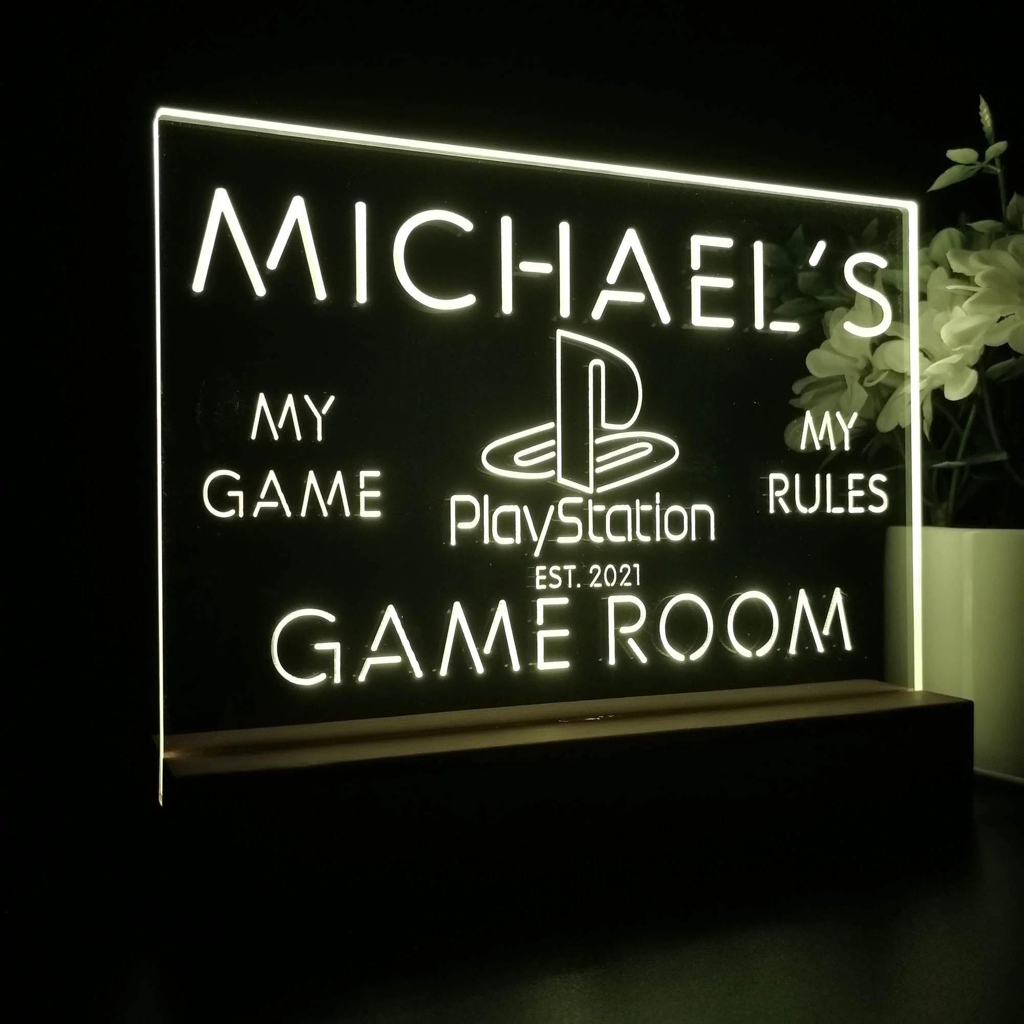 Personalized Playstation Souvenir Neon LED Night Light Sign - Image 6