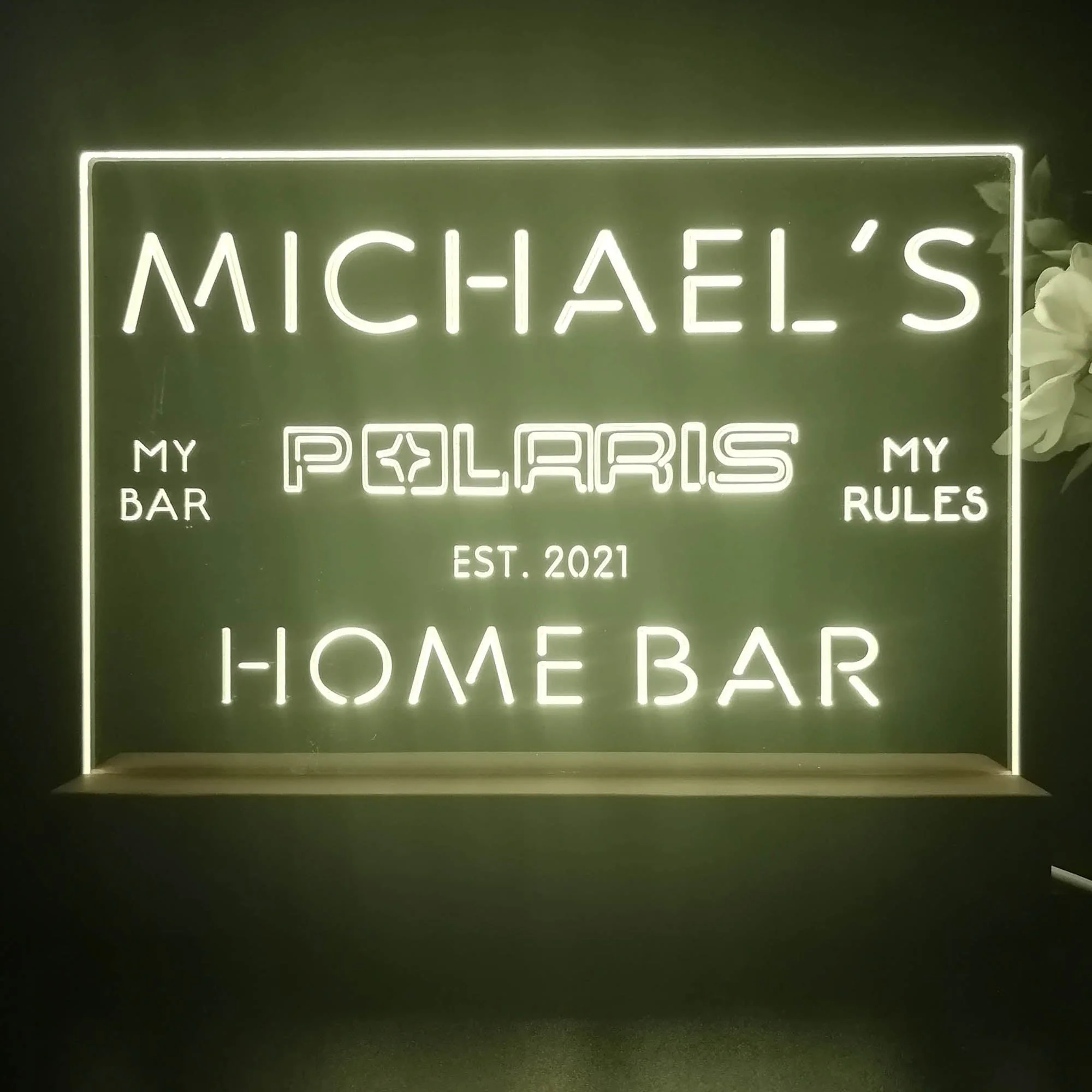 Personalized Polaris Souvenir Neon LED Night Light Sign - Image 4