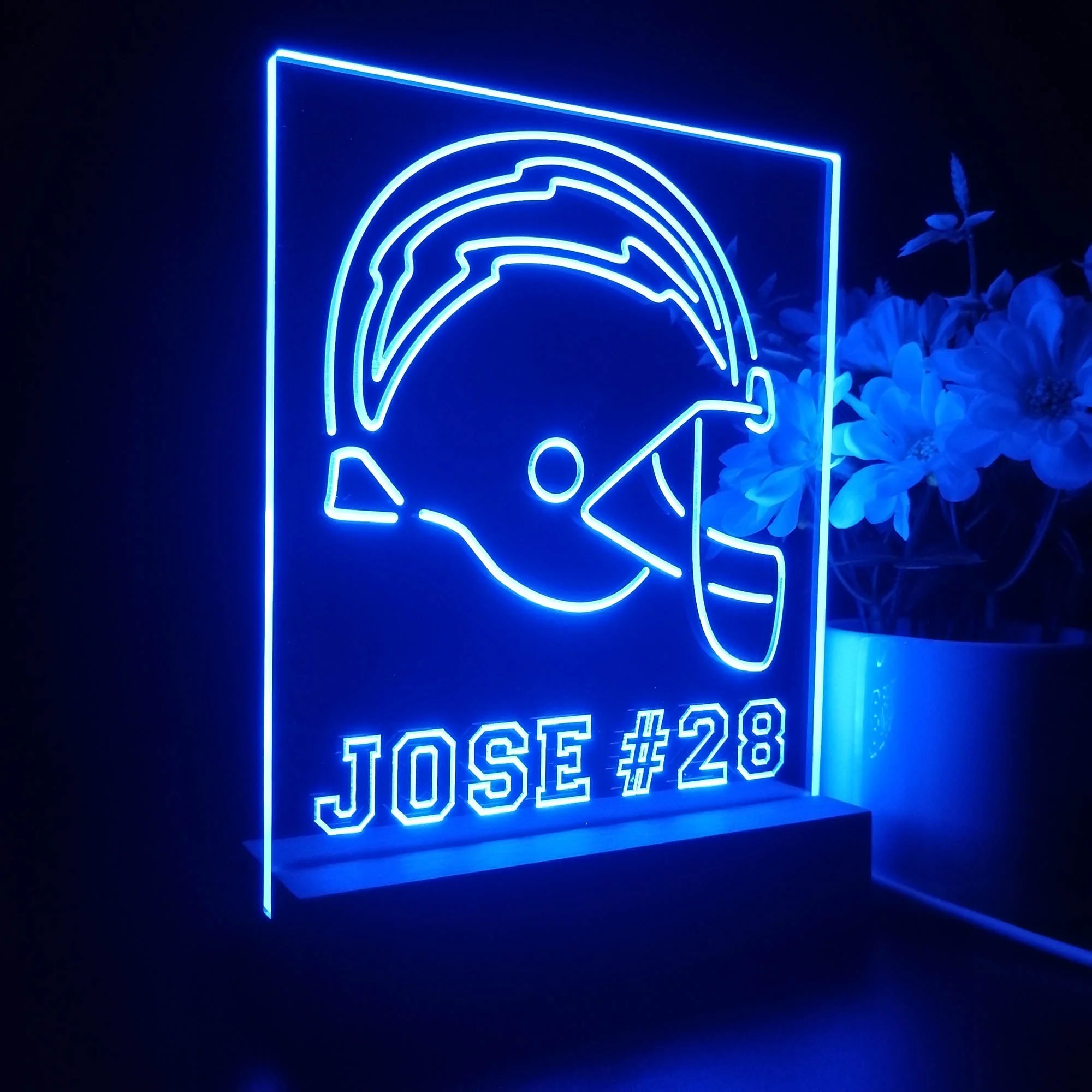 Personalized San Diego Chargers Souvenir Neon LED Night Light Sign - Image 5
