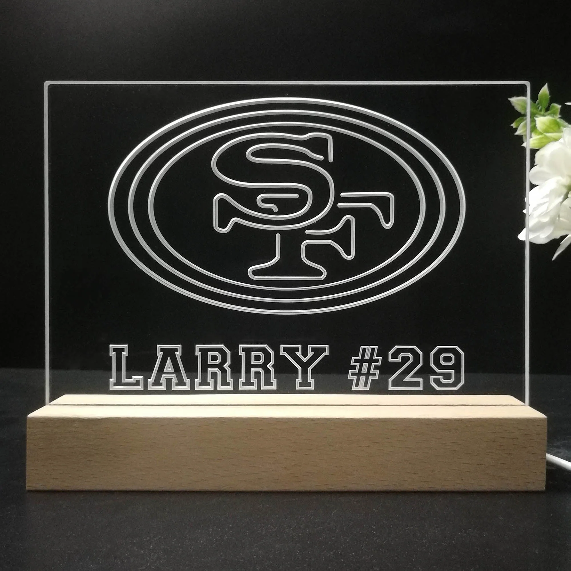 Personalized San Francisco 49ers Souvenir Neon LED Night Light Sign - Image 8