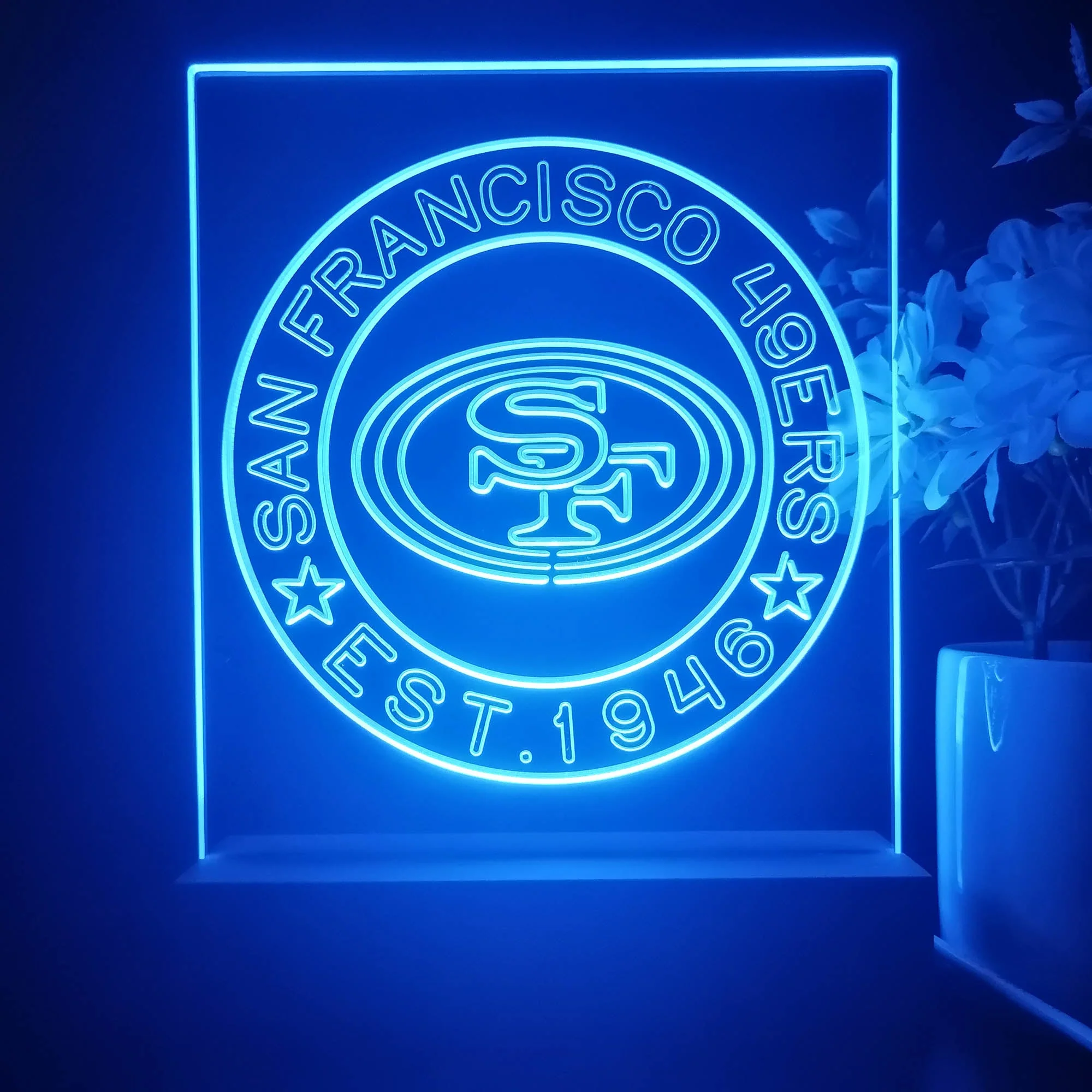 Personalized San Francisco 49ers Souvenir Neon LED Night Light Sign - Image 3