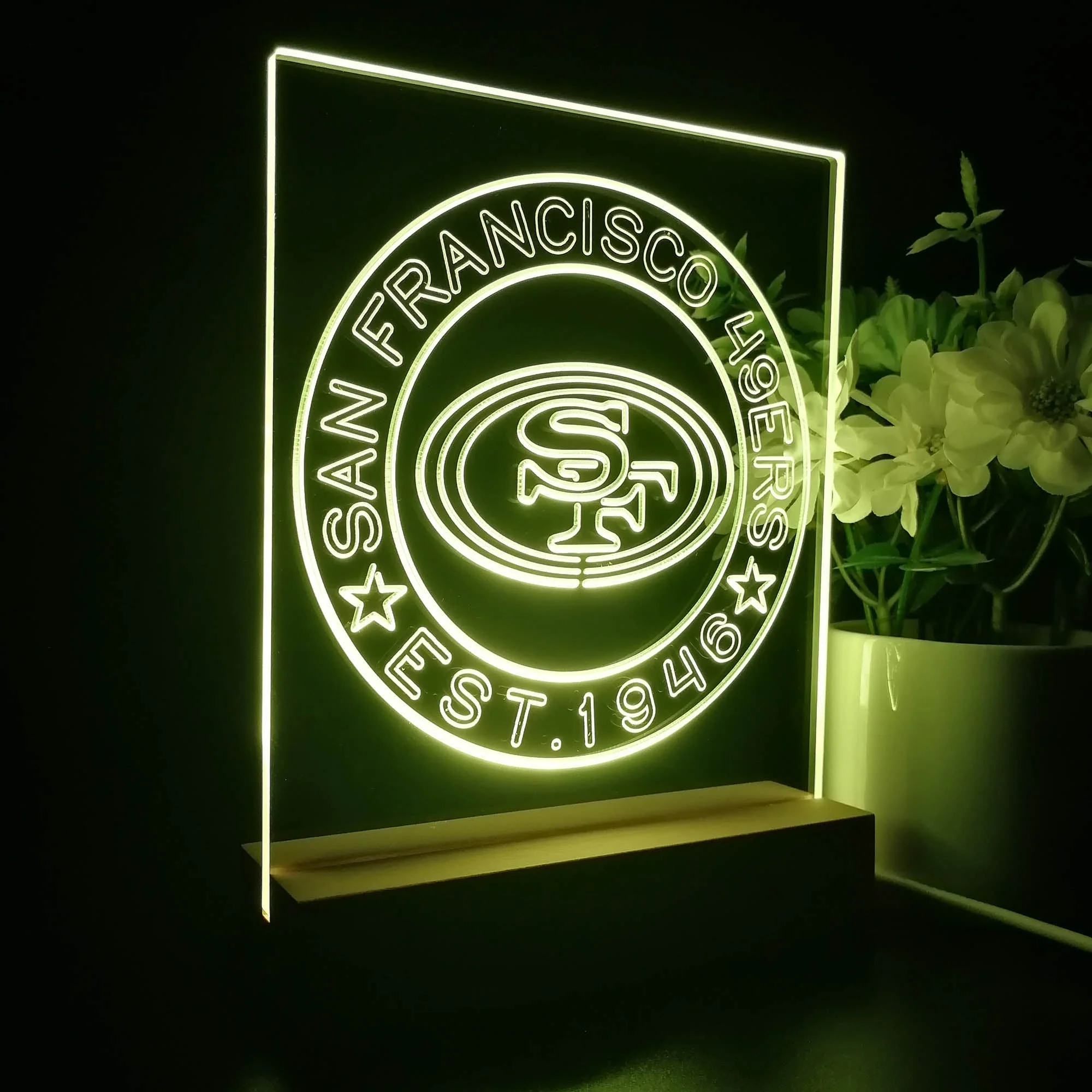Personalized San Francisco 49ers Souvenir Neon LED Night Light Sign - Image 7