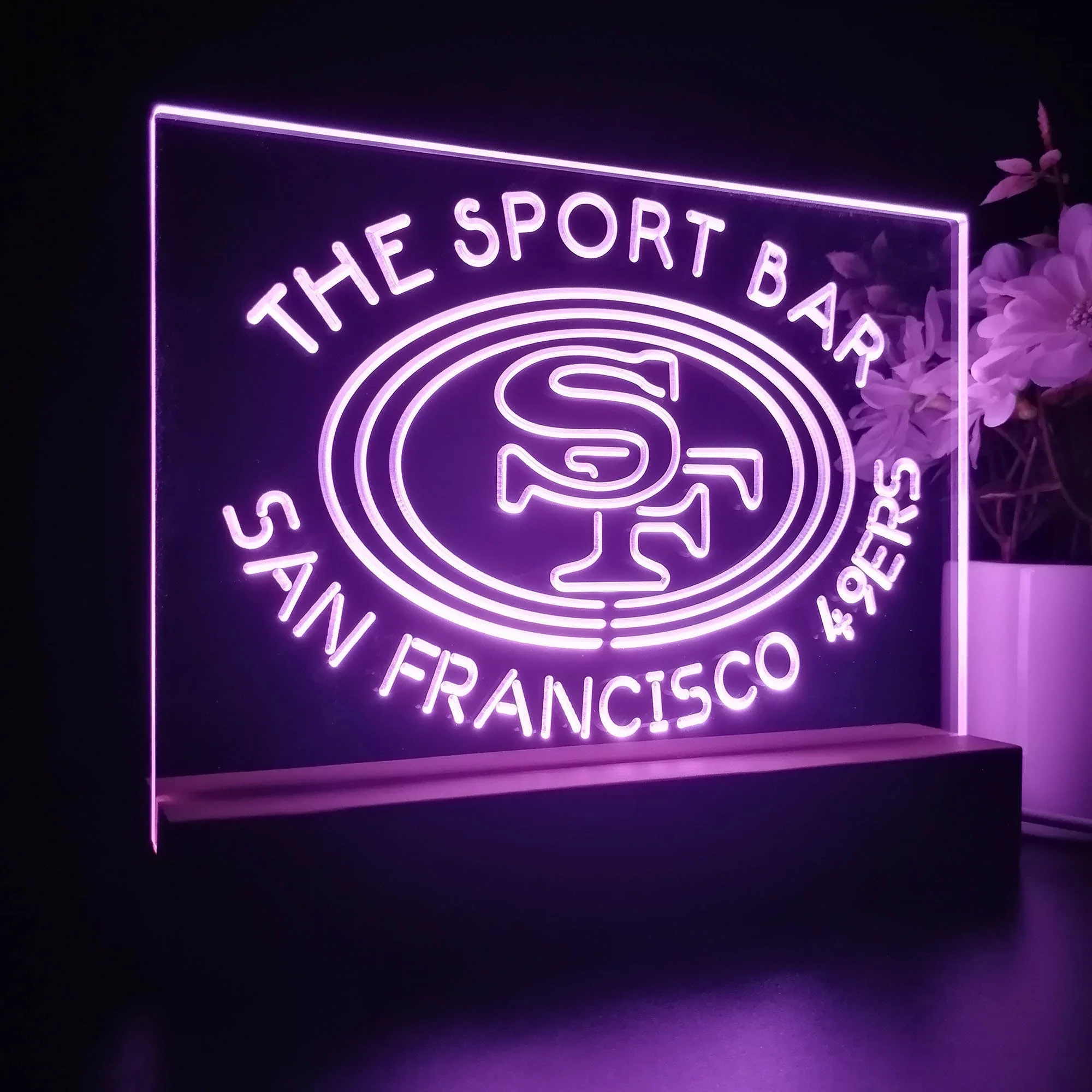 Personalized San Francisco 49ers Souvenir Neon LED Night Light Sign - Image 7