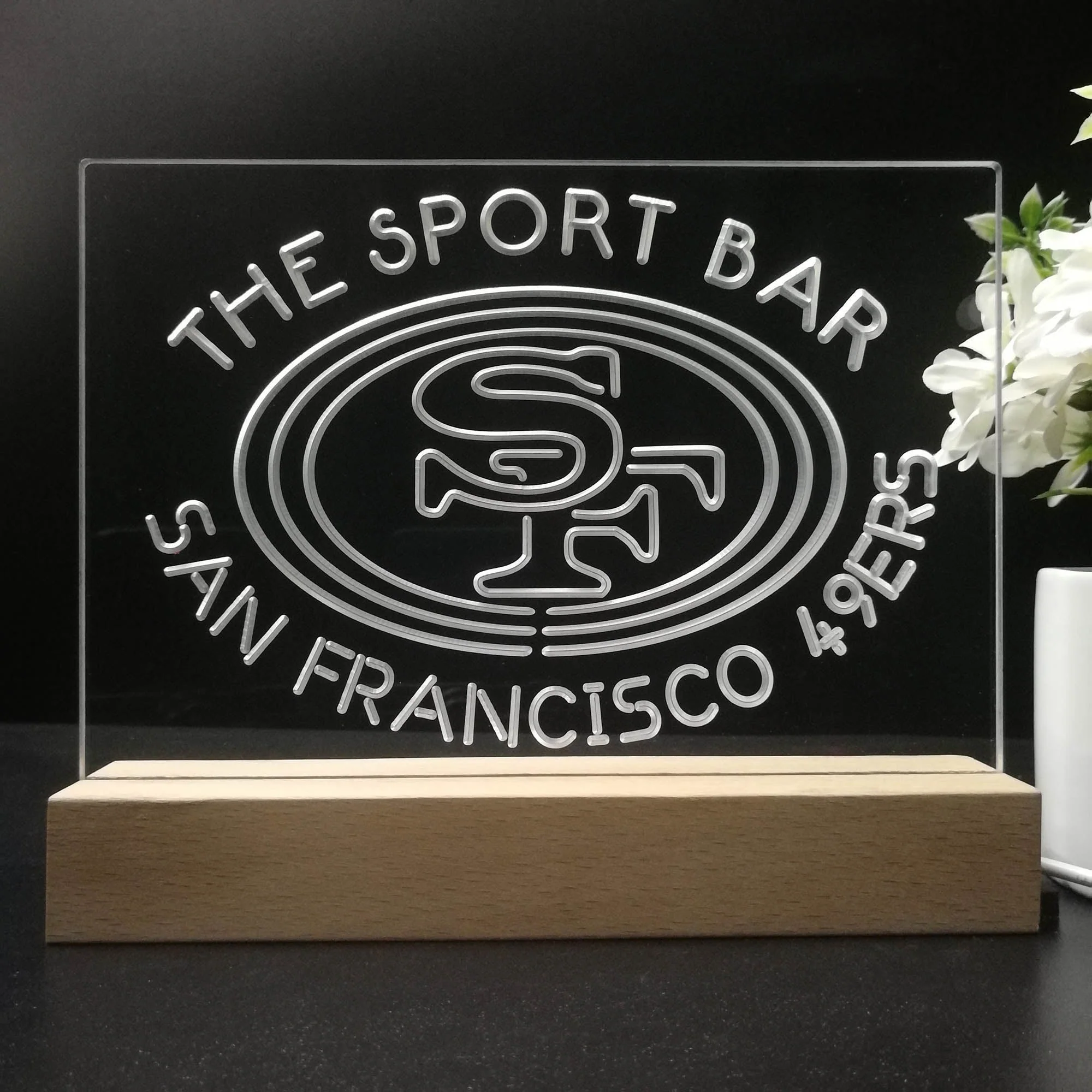 Personalized San Francisco 49ers Souvenir Neon LED Night Light Sign - Image 8