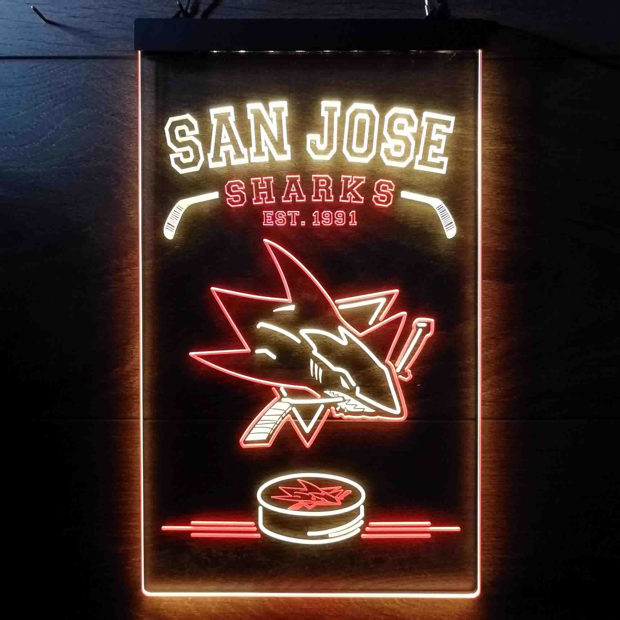 San Jose Sharks Neon LED Sign - Image 3