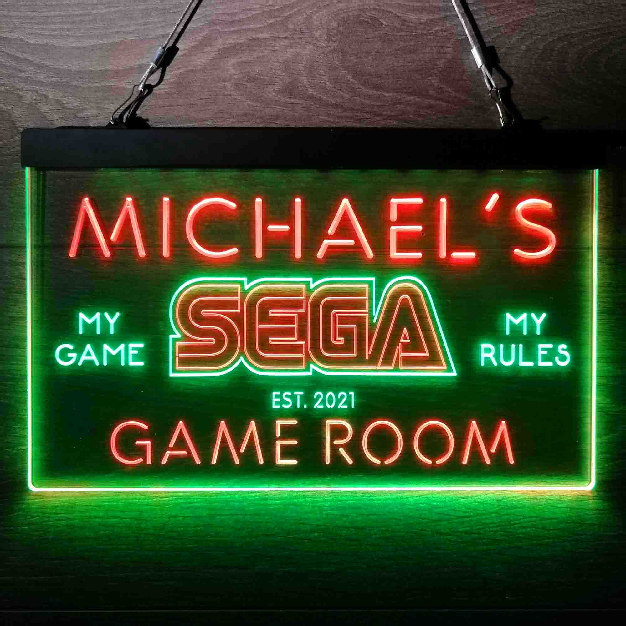 Custom Sega My Game Room Neon-Like LED Sign - Father's Day Gift - Image 4