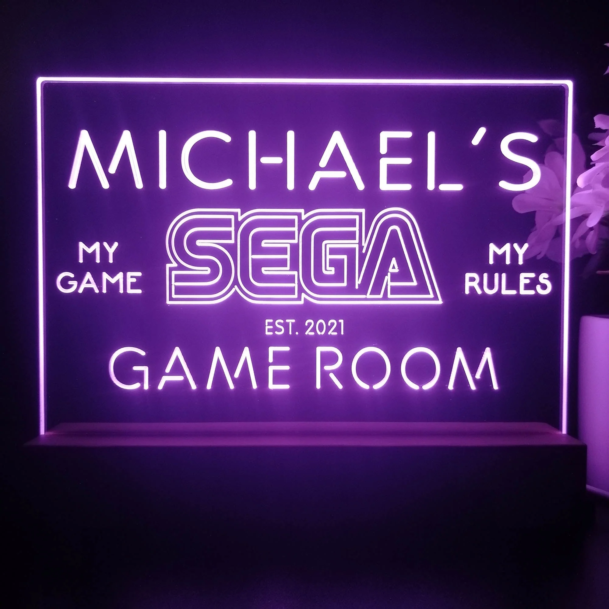 Personalized Sega Souvenir Neon LED Night Light Sign - Image 3