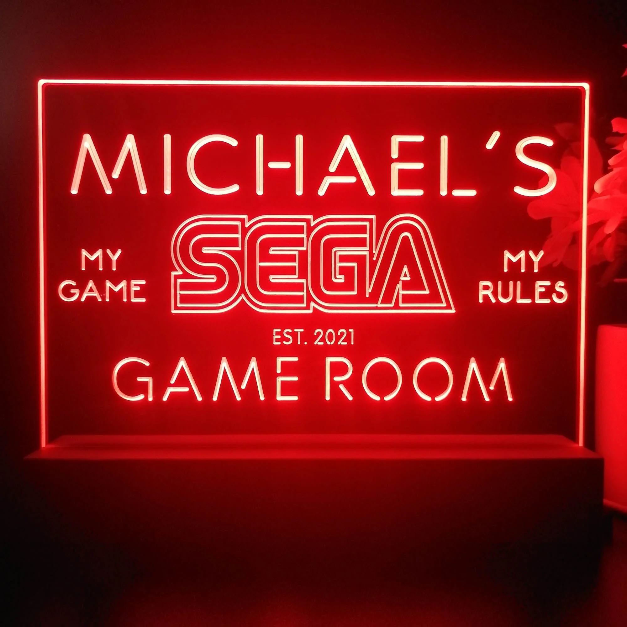 Personalized Sega Souvenir Neon LED Night Light Sign - Image 4
