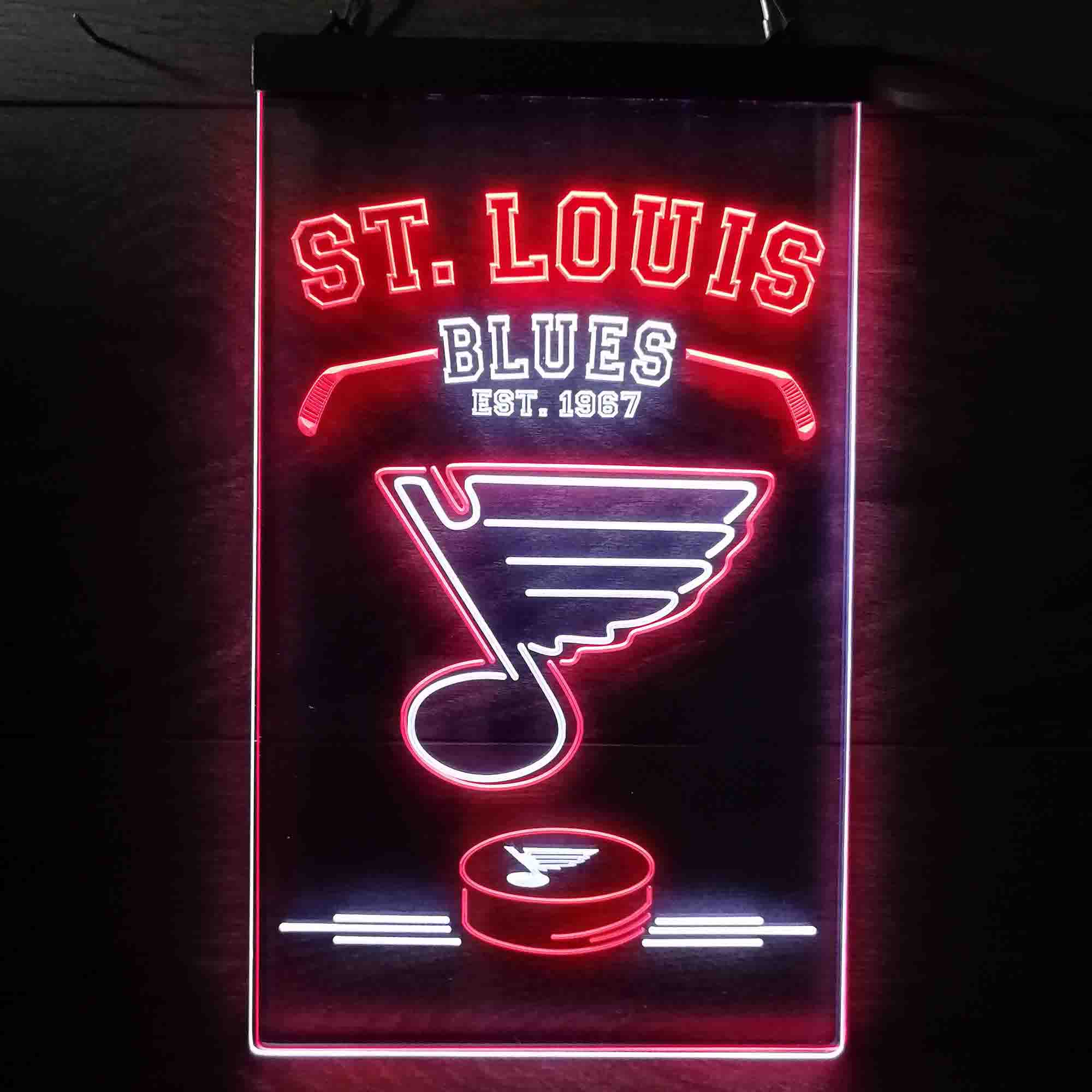 Custom St. Louis Blues Est. 1967 NHL Neon-Like LED Sign - Father's Day Gift - Image 6