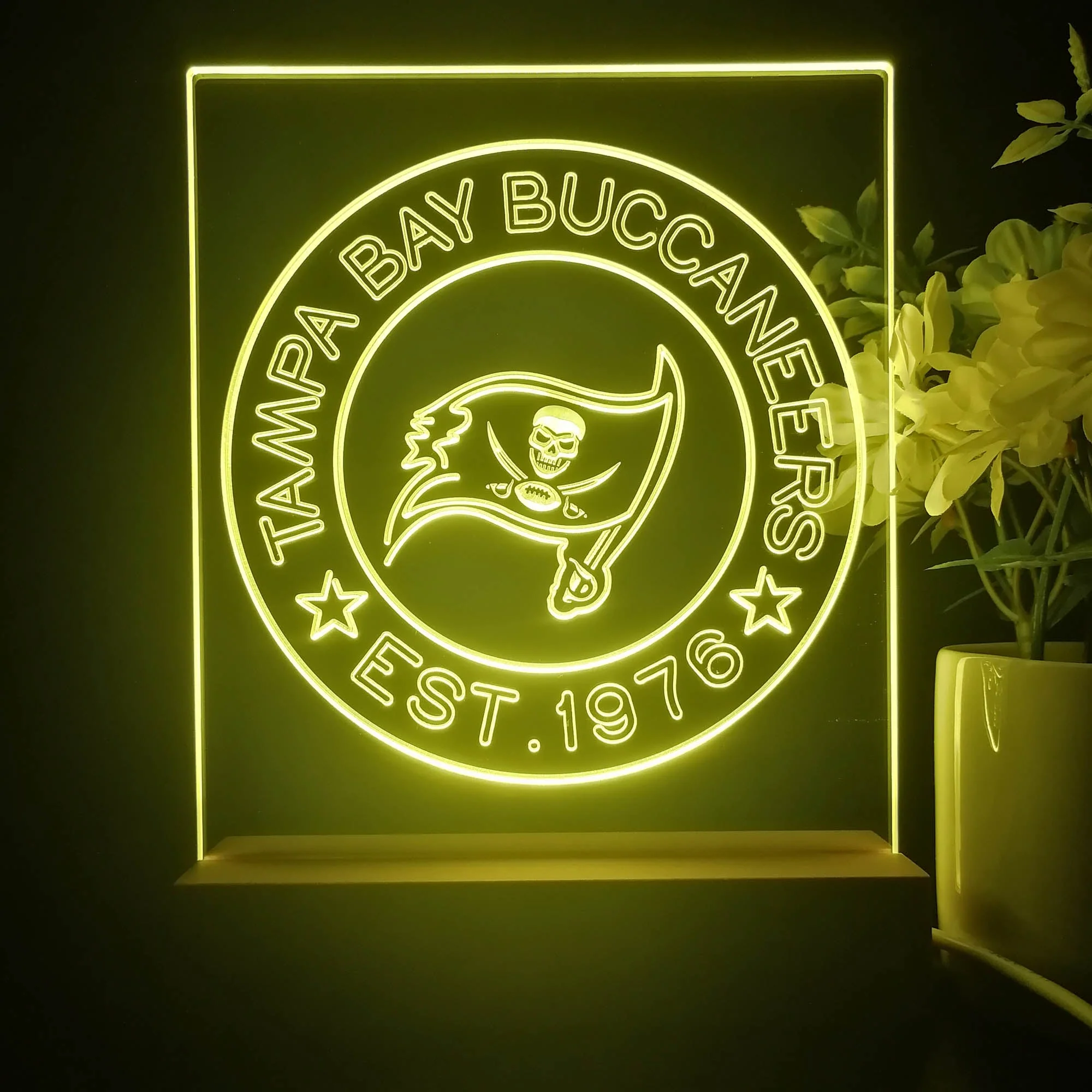 Personalized Tampa Bay Buccaneers Souvenir Neon LED Night Light Sign - Image 2