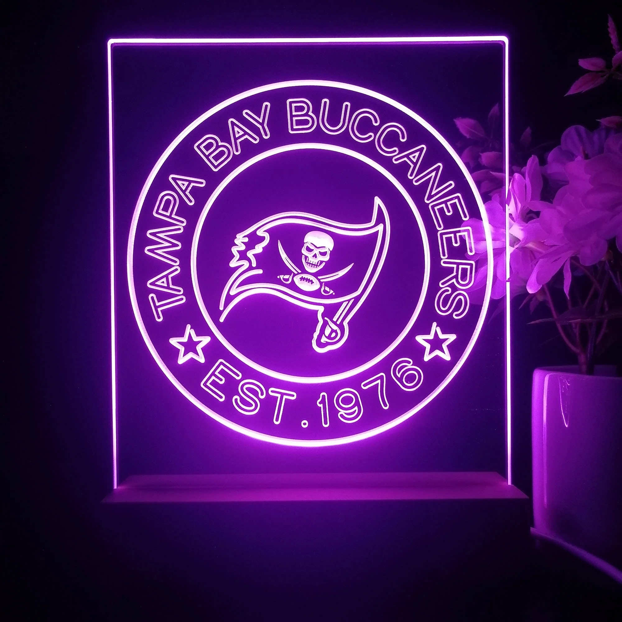 Personalized Tampa Bay Buccaneers Souvenir Neon LED Night Light Sign - Image 4