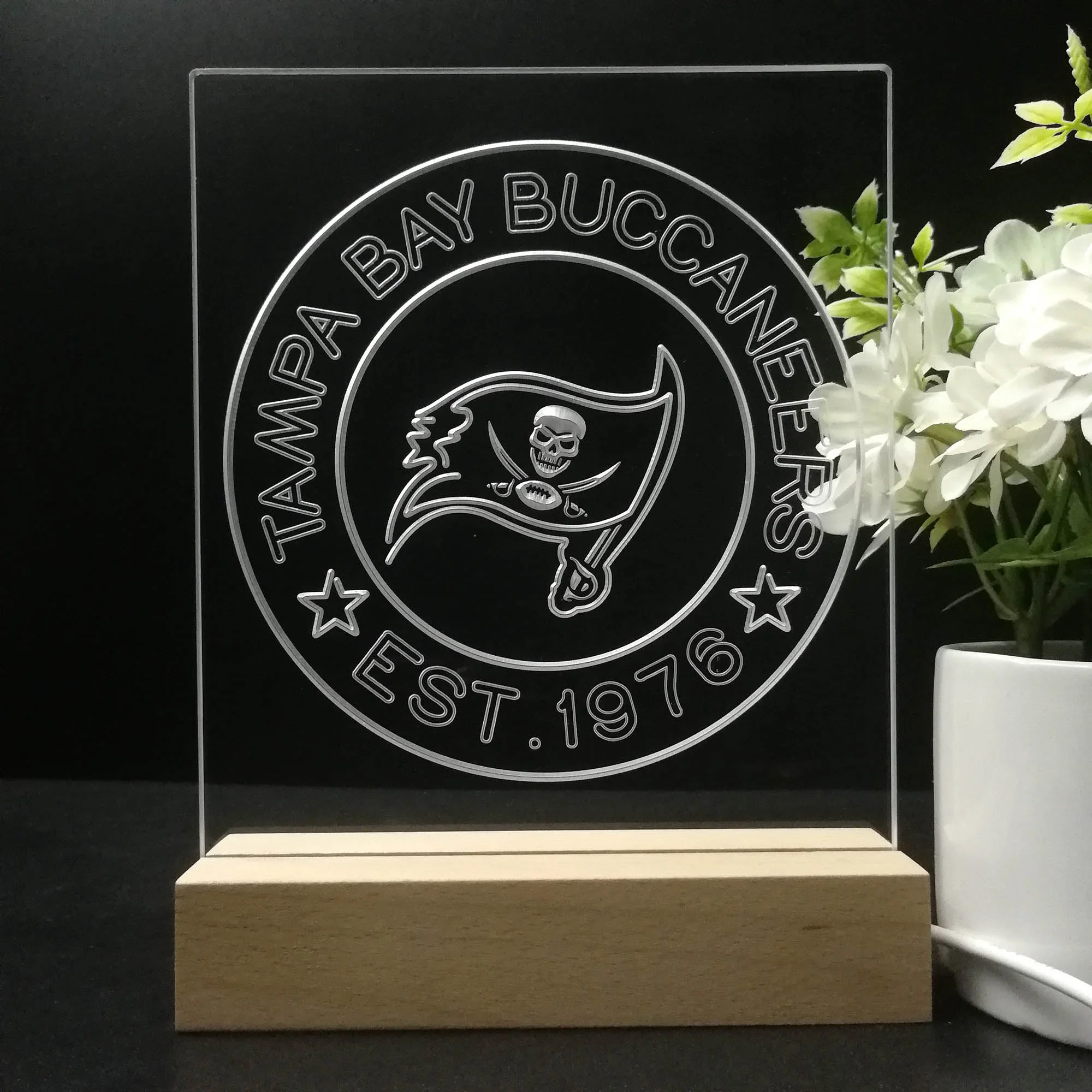 Personalized Tampa Bay Buccaneers Souvenir Neon LED Night Light Sign - Image 8