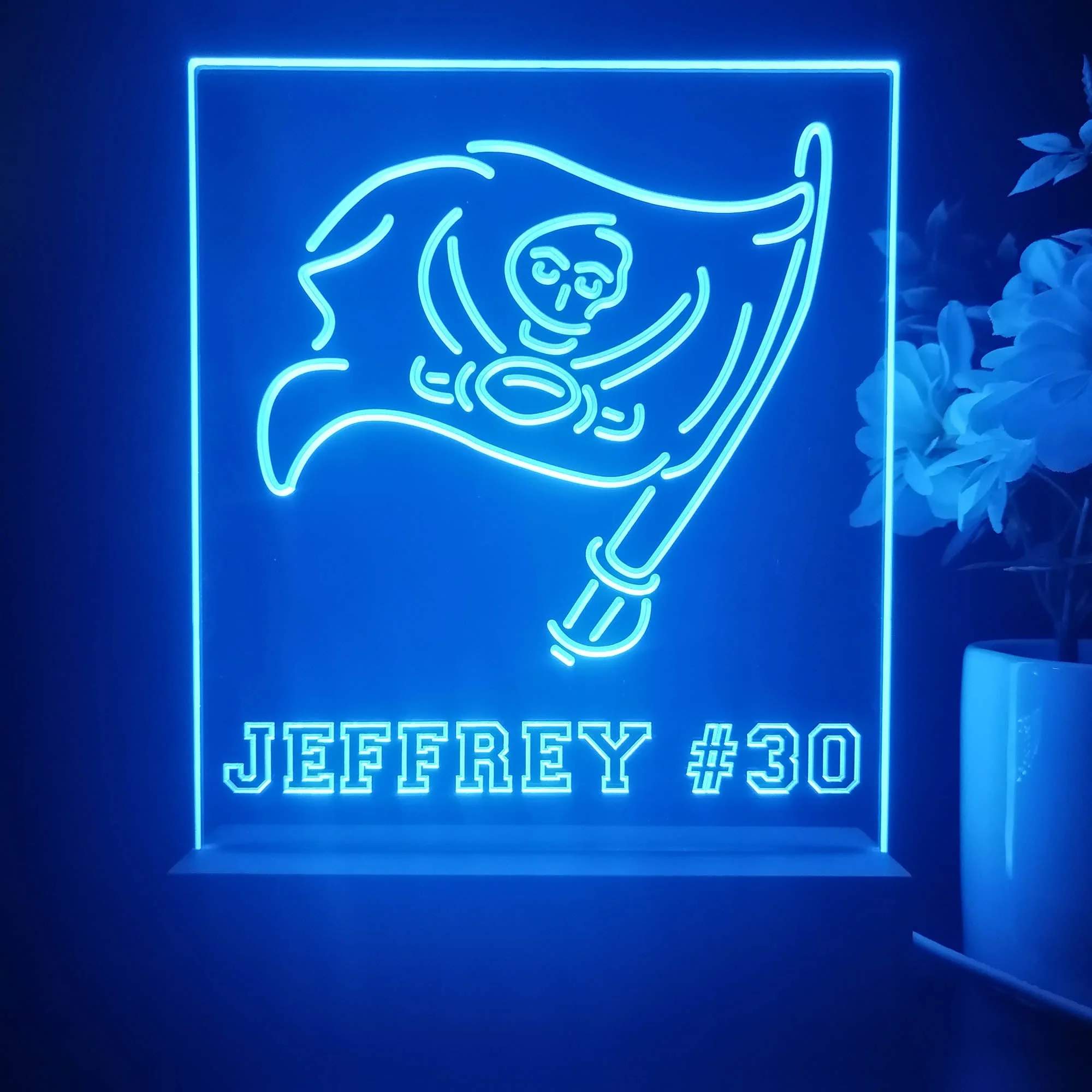 Personalized Tampa Bay Buccaneers Souvenir Neon LED Night Light Sign