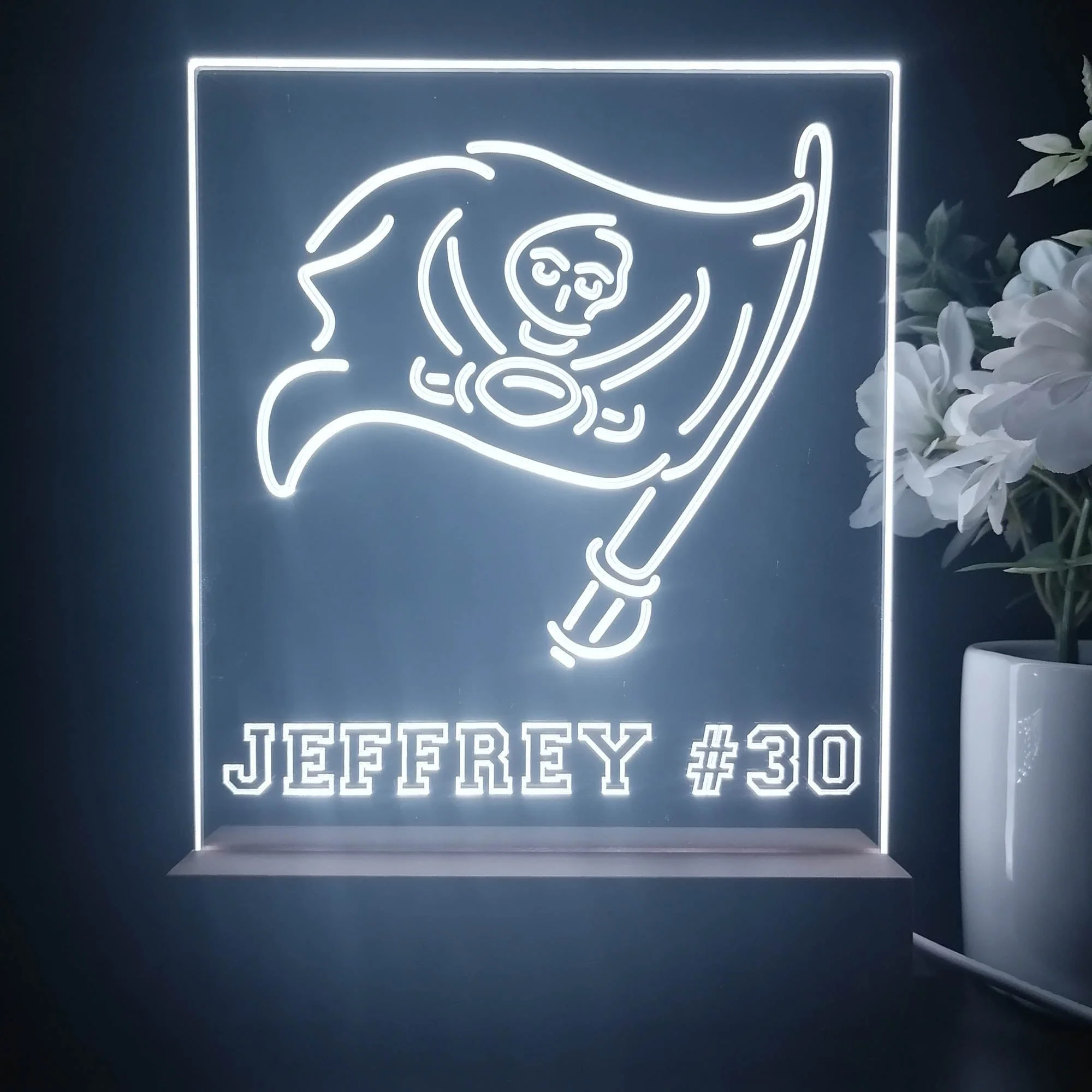 Personalized Tampa Bay Buccaneers Souvenir Neon LED Night Light Sign - Image 2