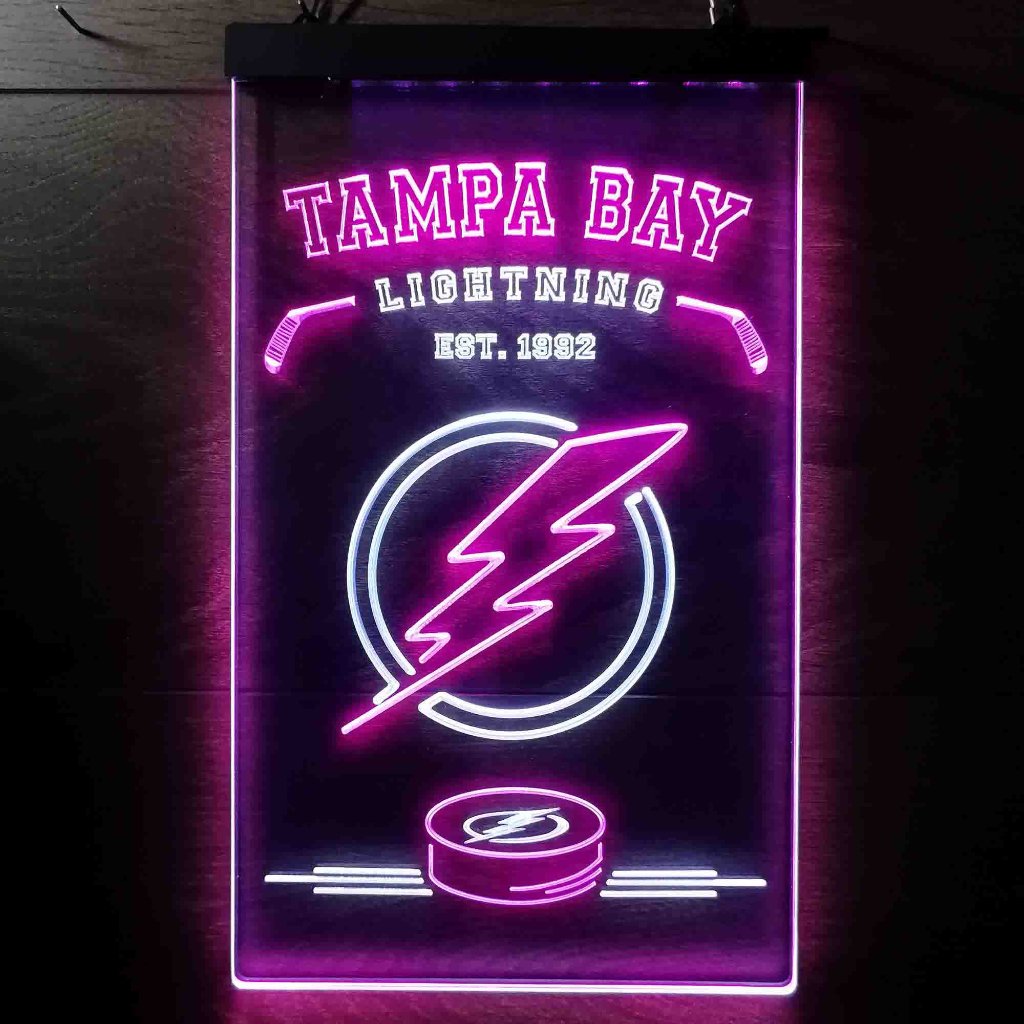 Custom Tampa Bay Lightning Neon-Like LED Sign - Image 2