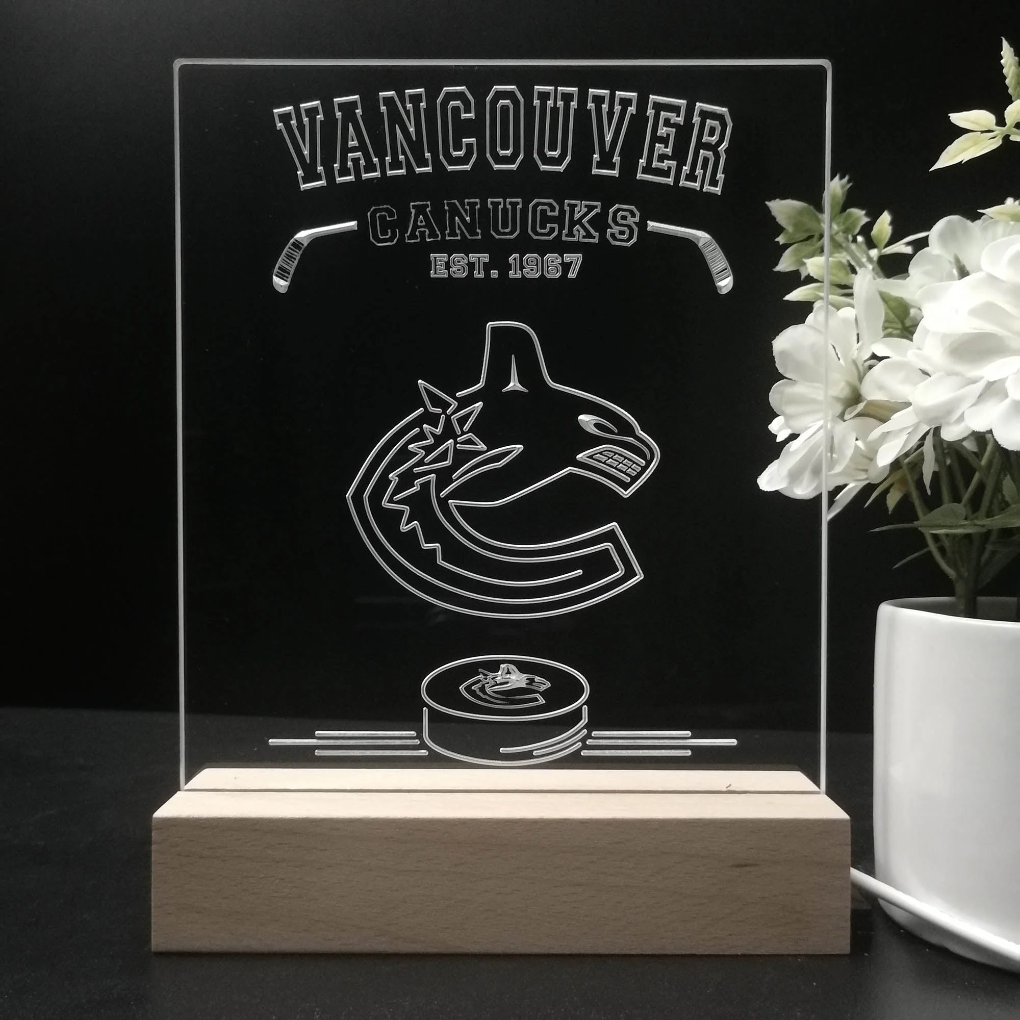Personalized Vancouver Canucks Souvenir Neon LED Night Light Sign - Image 8