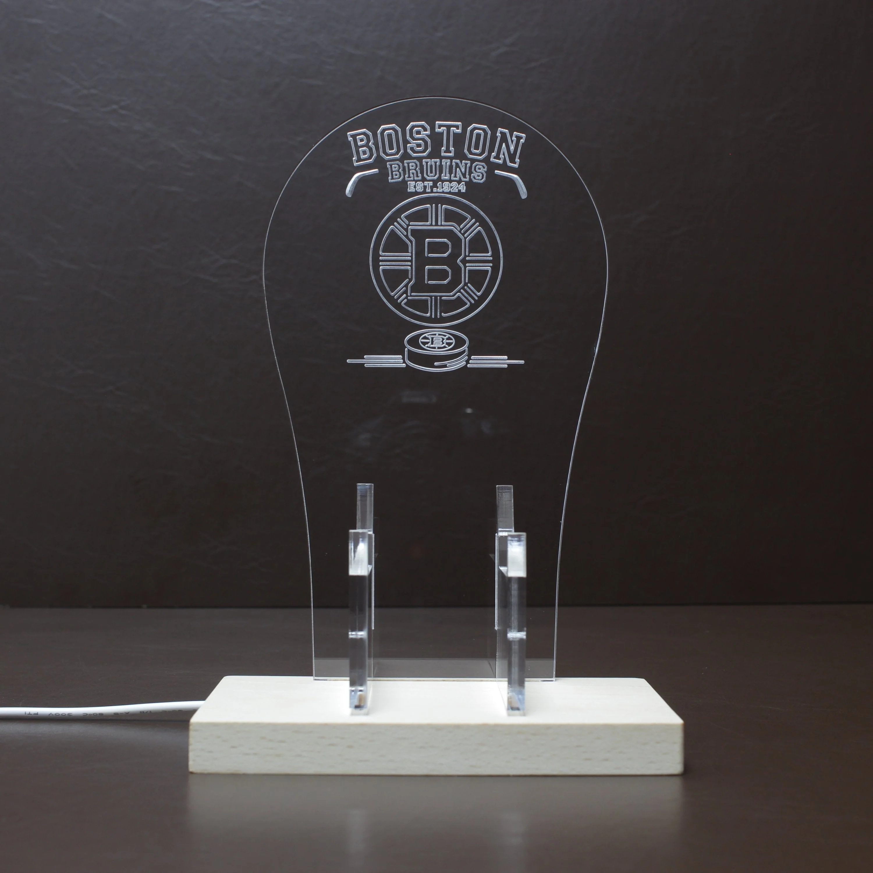 Boston Bruins Est. 1996 RGB LED Gaming Headset Controller Stand - Image 8