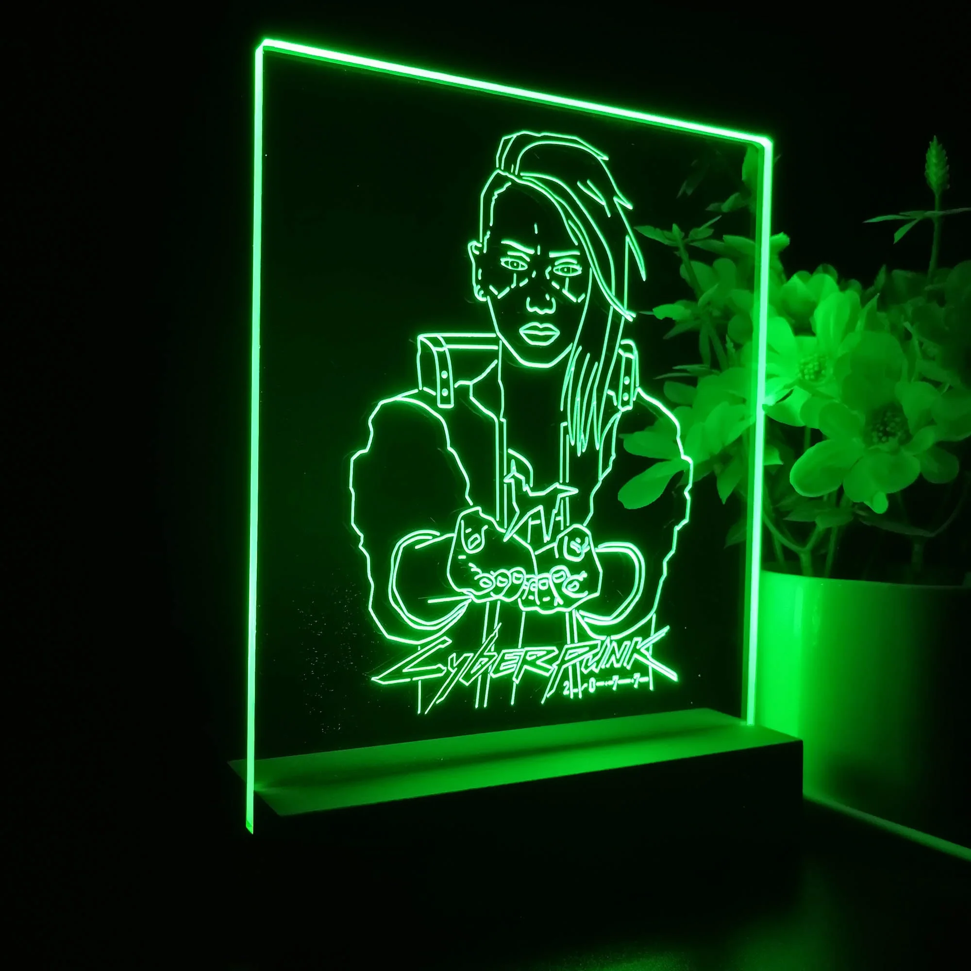 Cyberpunk 2077 Johnny Game Room LED Sign Lamp Display - Image 5