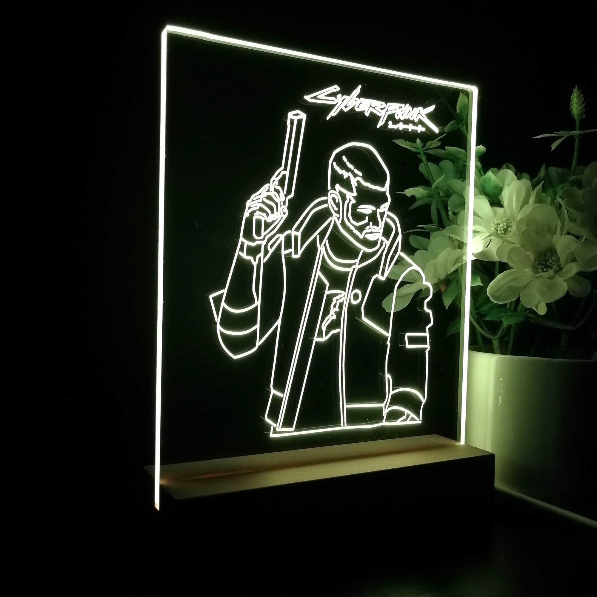 Cyberpunk 2077 Edgerunner Game Room LED Sign Lamp Display - Image 6