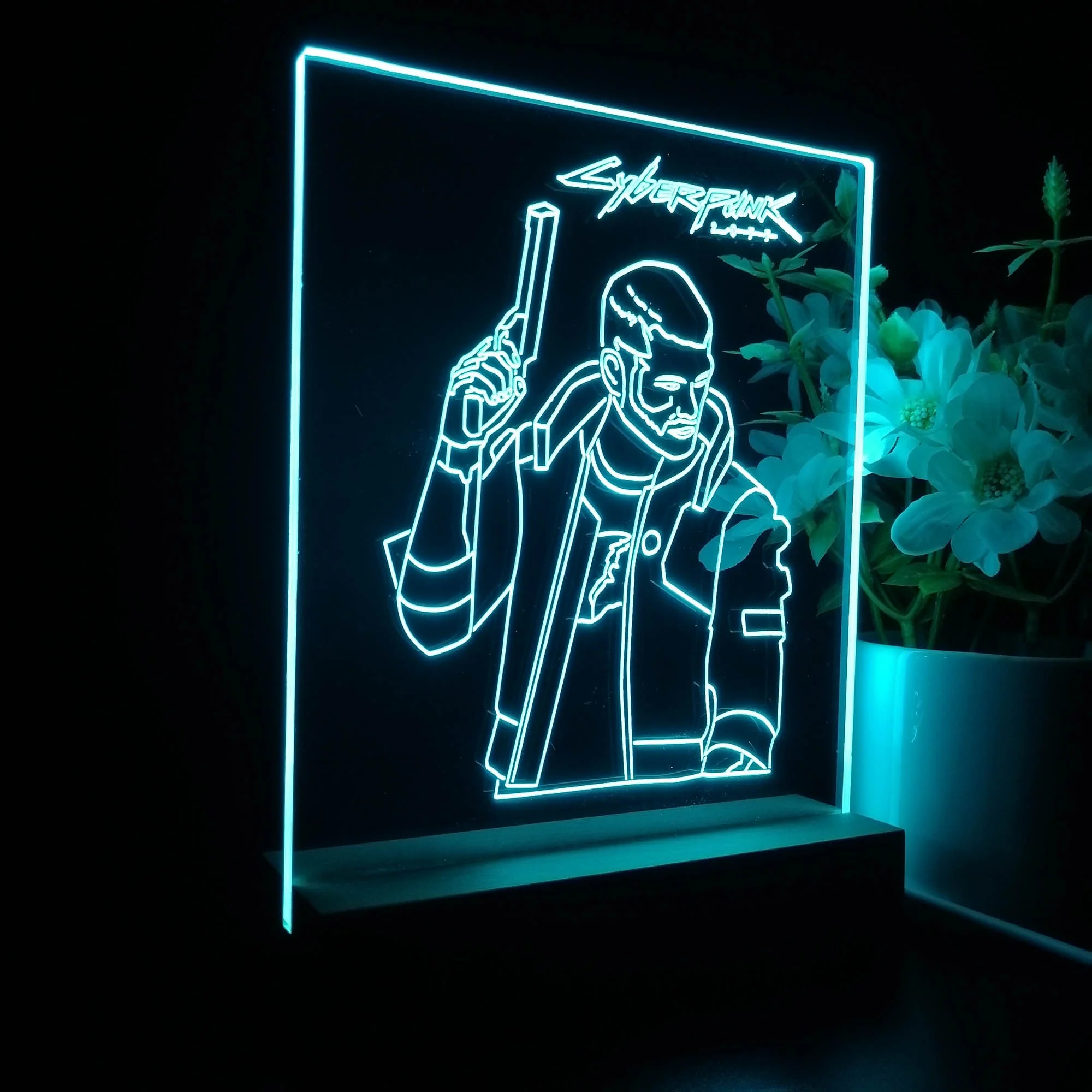Cyberpunk 2077 Edgerunner Game Room LED Sign Lamp Display - Image 7