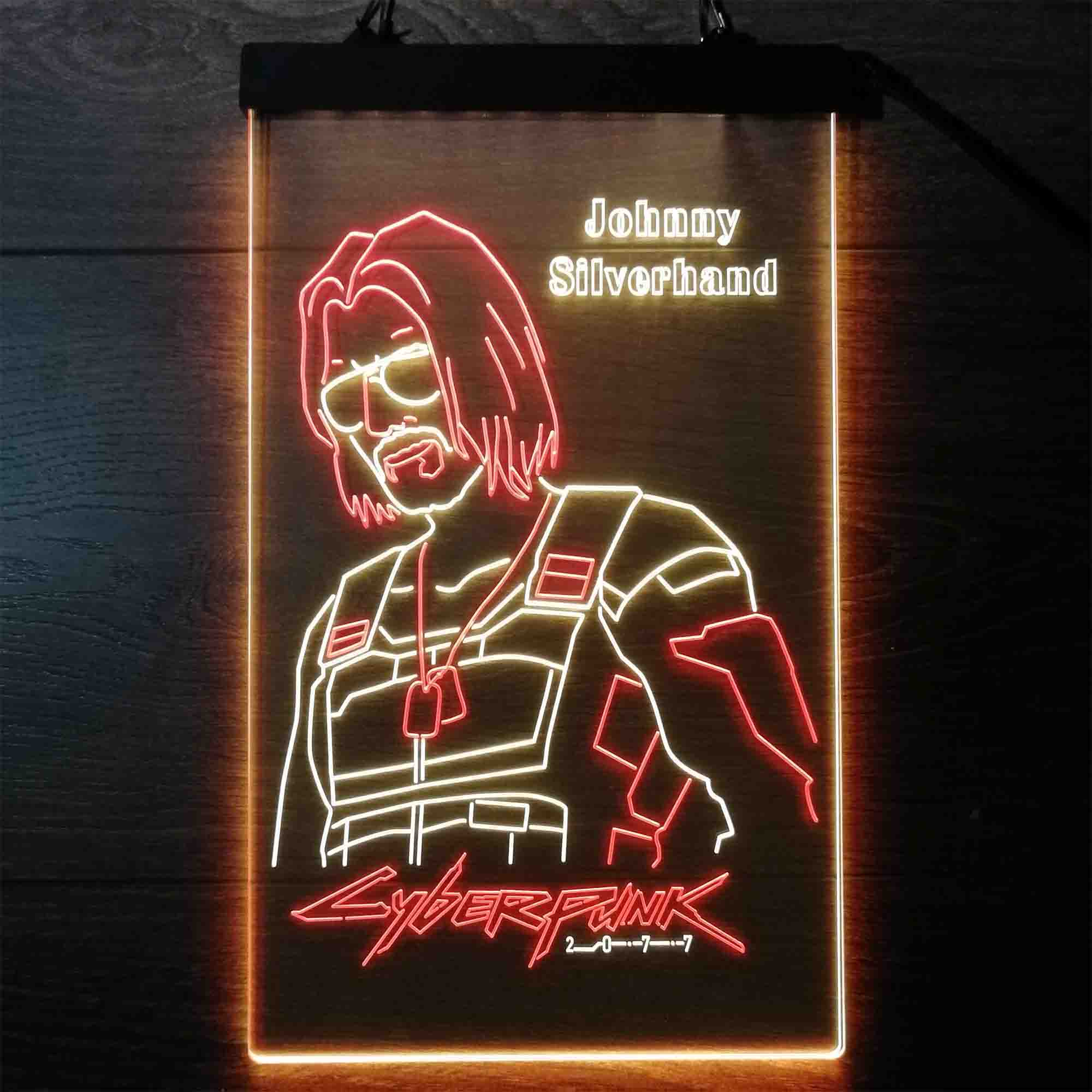 Cyberpunk 2077 Johnny Silverhand Game Room Neon Light LED Sign - Image 10