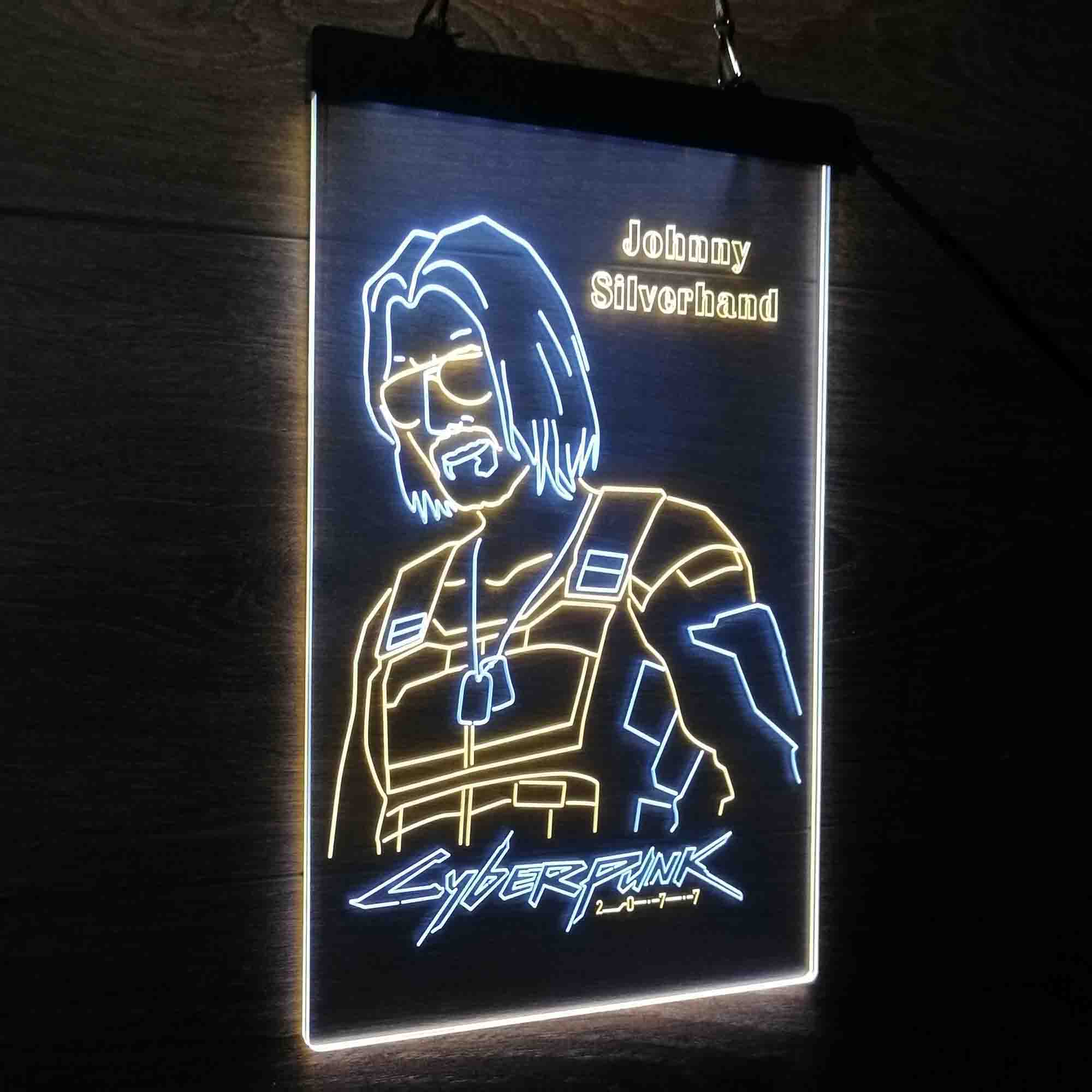 Cyberpunk 2077 Johnny Silverhand Game Room Neon Light LED Sign - Image 16