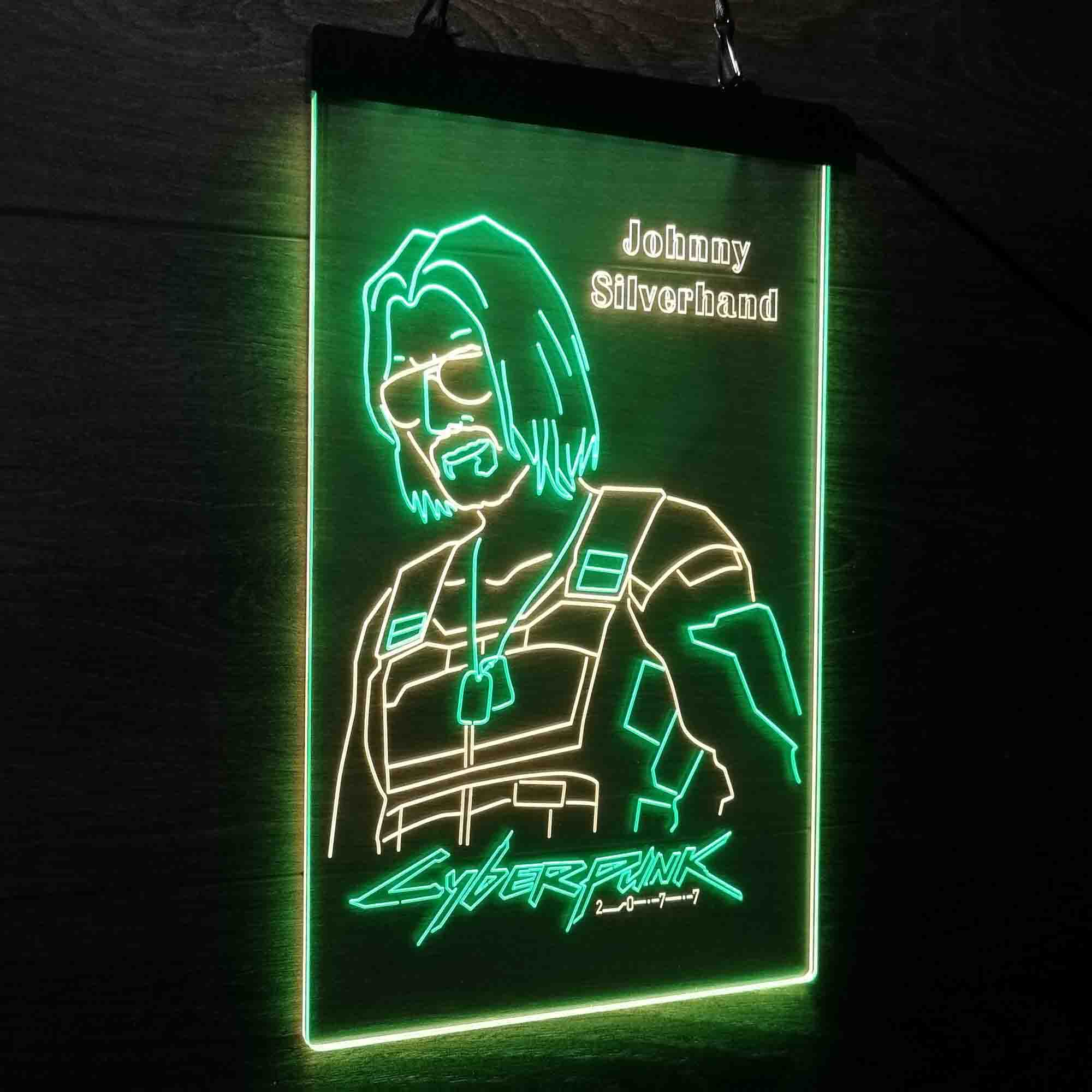 Cyberpunk 2077 Johnny Silverhand Game Room Neon Light LED Sign - Image 17