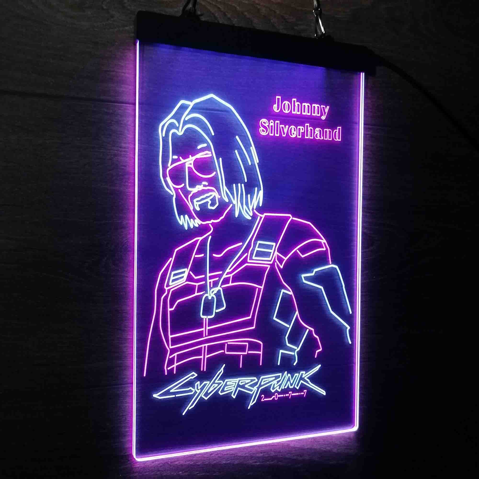 Cyberpunk 2077 Johnny Silverhand Game Room Neon Light LED Sign - Image 20