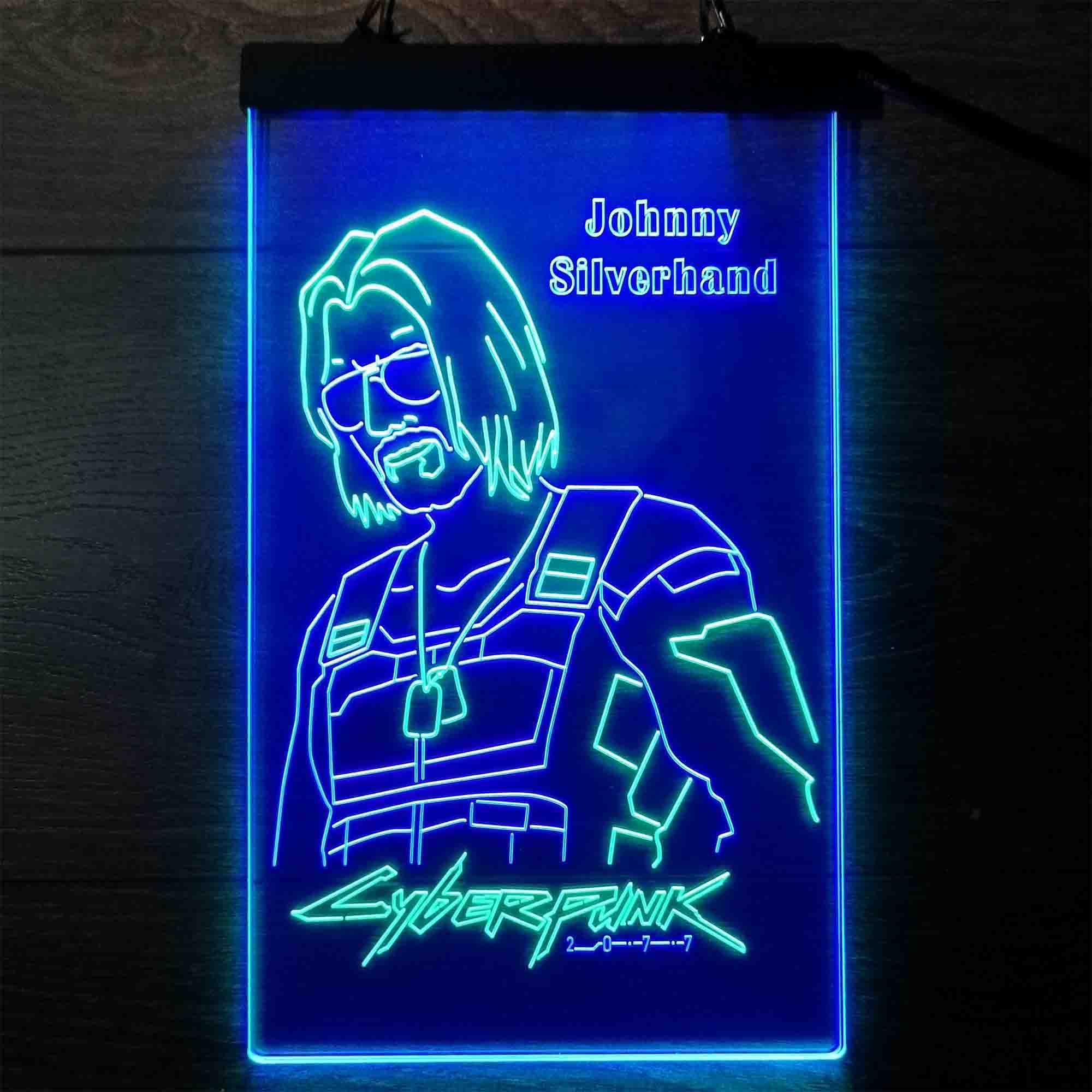 Cyberpunk 2077 Johnny Silverhand Game Room Neon Light LED Sign - Image 6