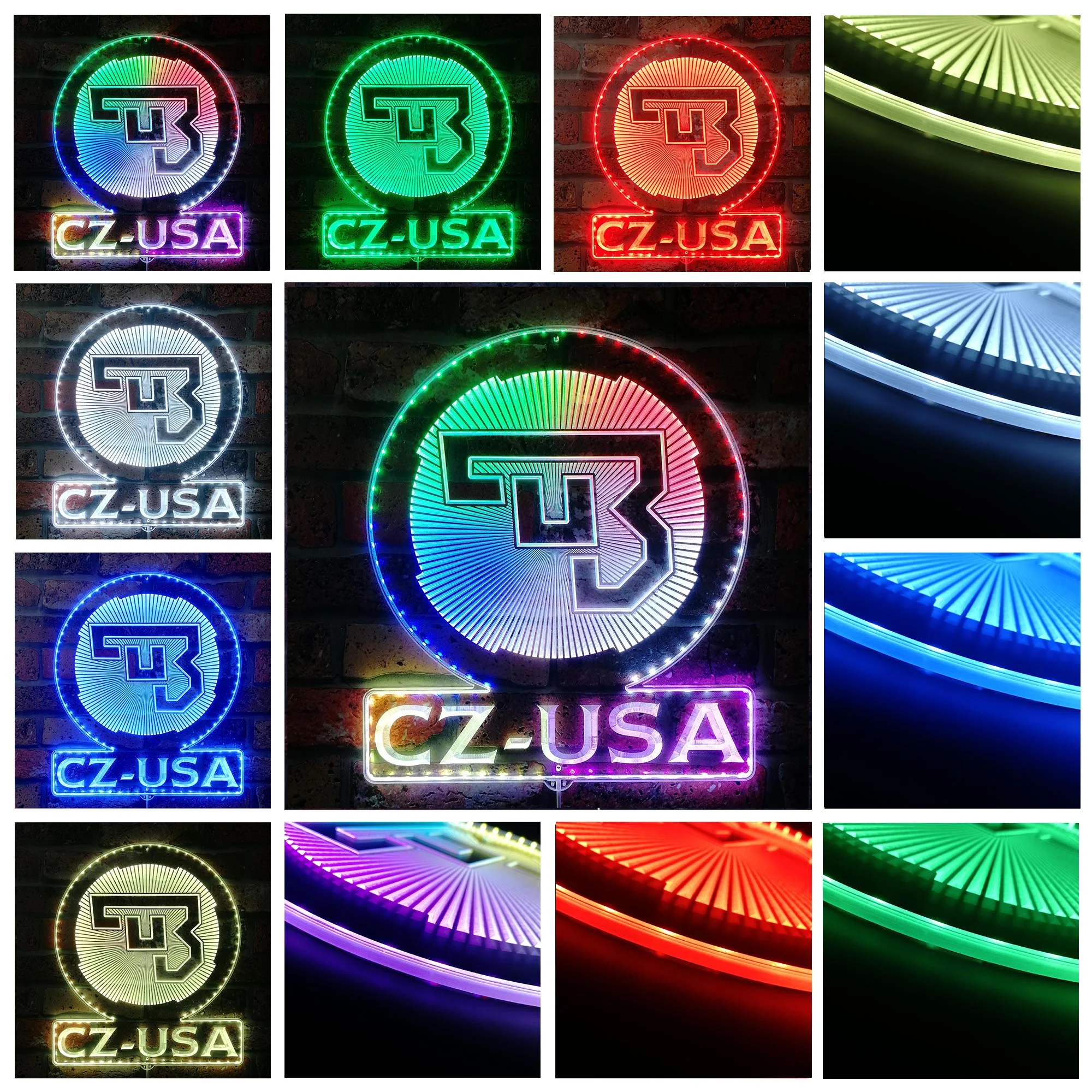 cz usa Neon LED Sign with Dynamic RGB Colors - Image 2