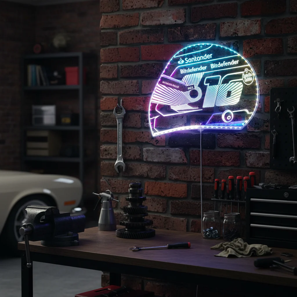 Dale Earnhardt Neon Neon LED Sign with Dynamic RGB Colors - Image 9