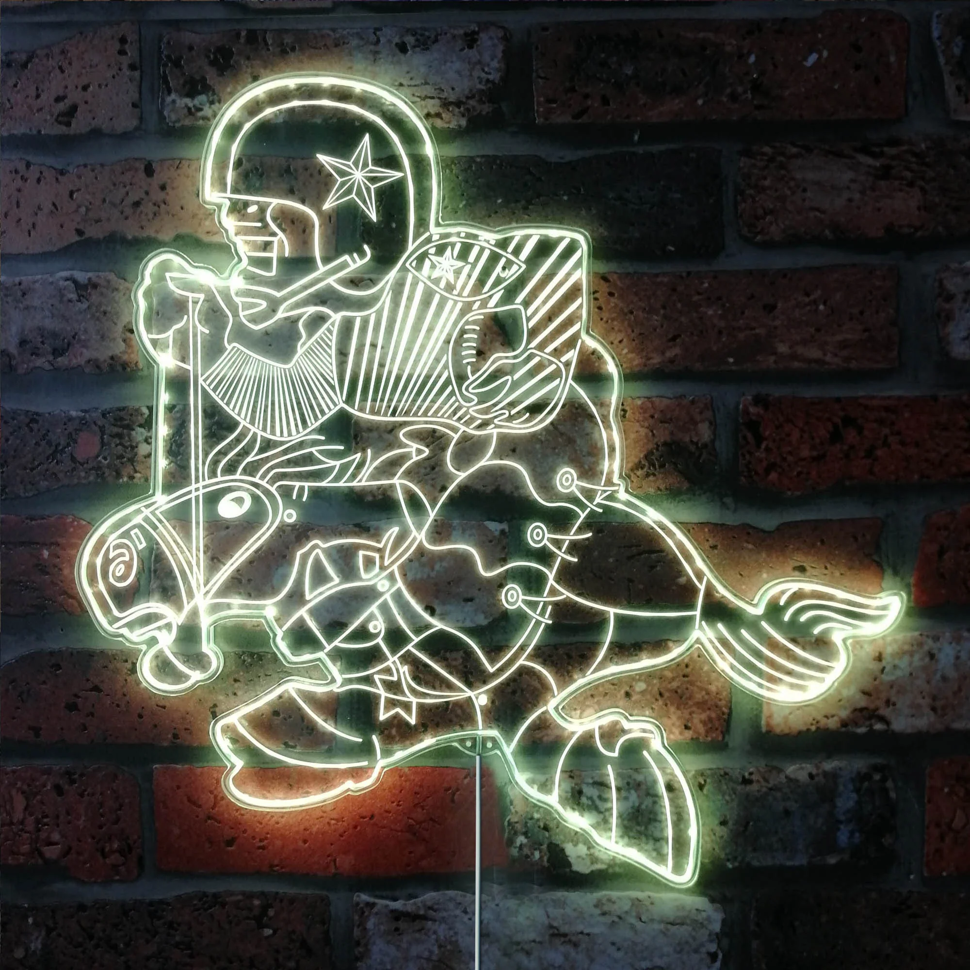 Dallas Cowboys Neon LED Sign with Dynamic RGB Colors - Image 7