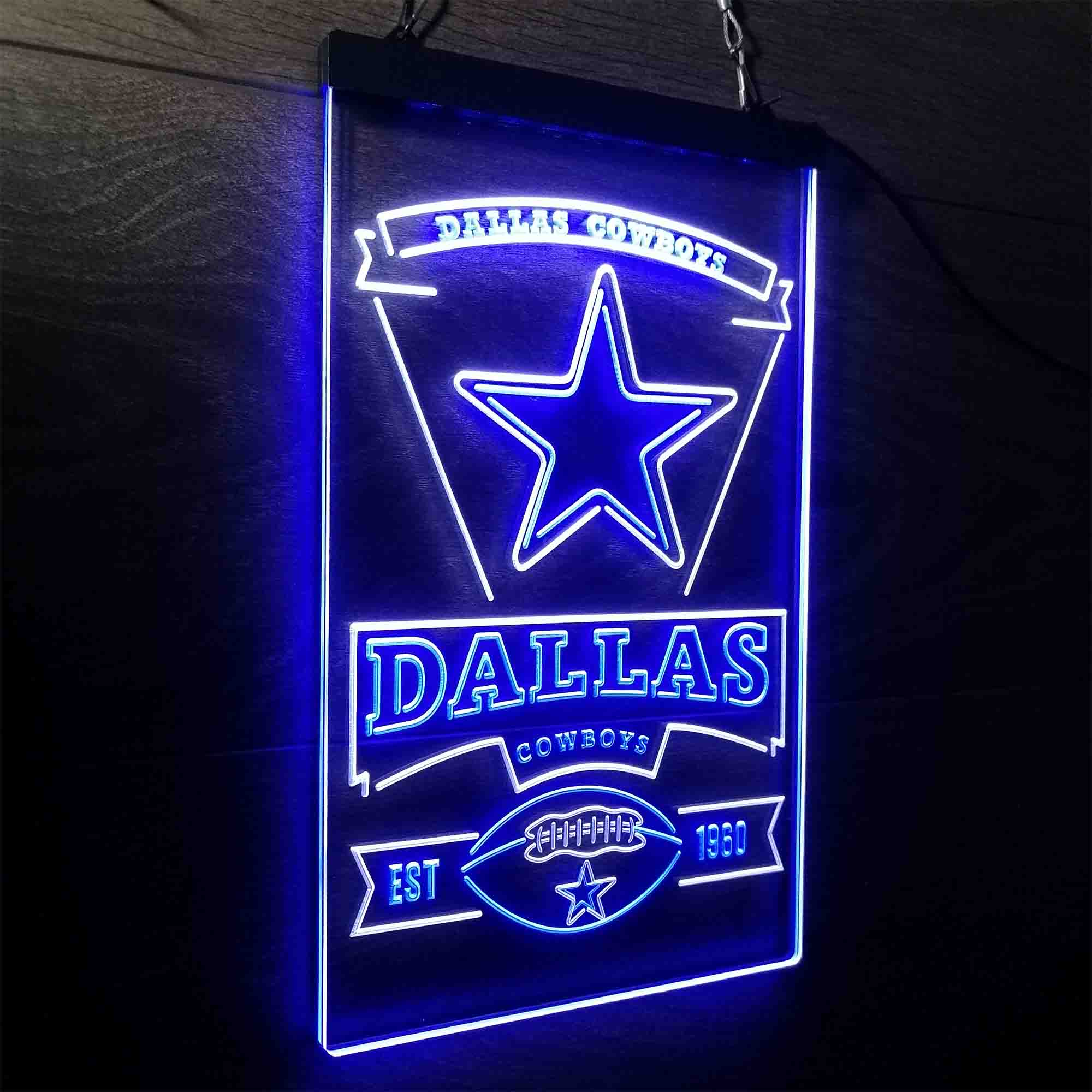 Dallas Cowboys Est. 1960 Neon-Like LED Sign - Image 14
