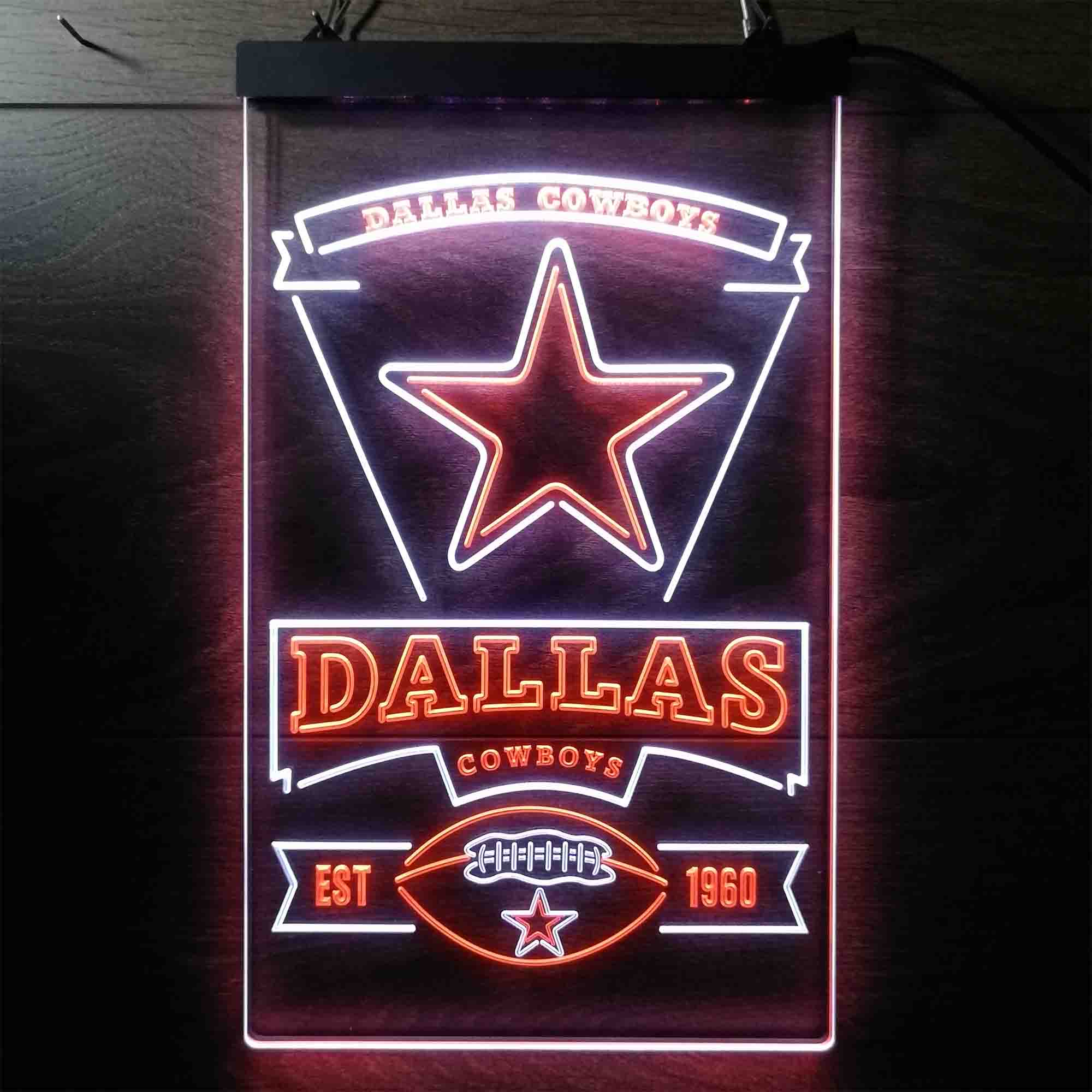 Dallas Cowboys Est. 1960 Neon-Like LED Sign - Image 9