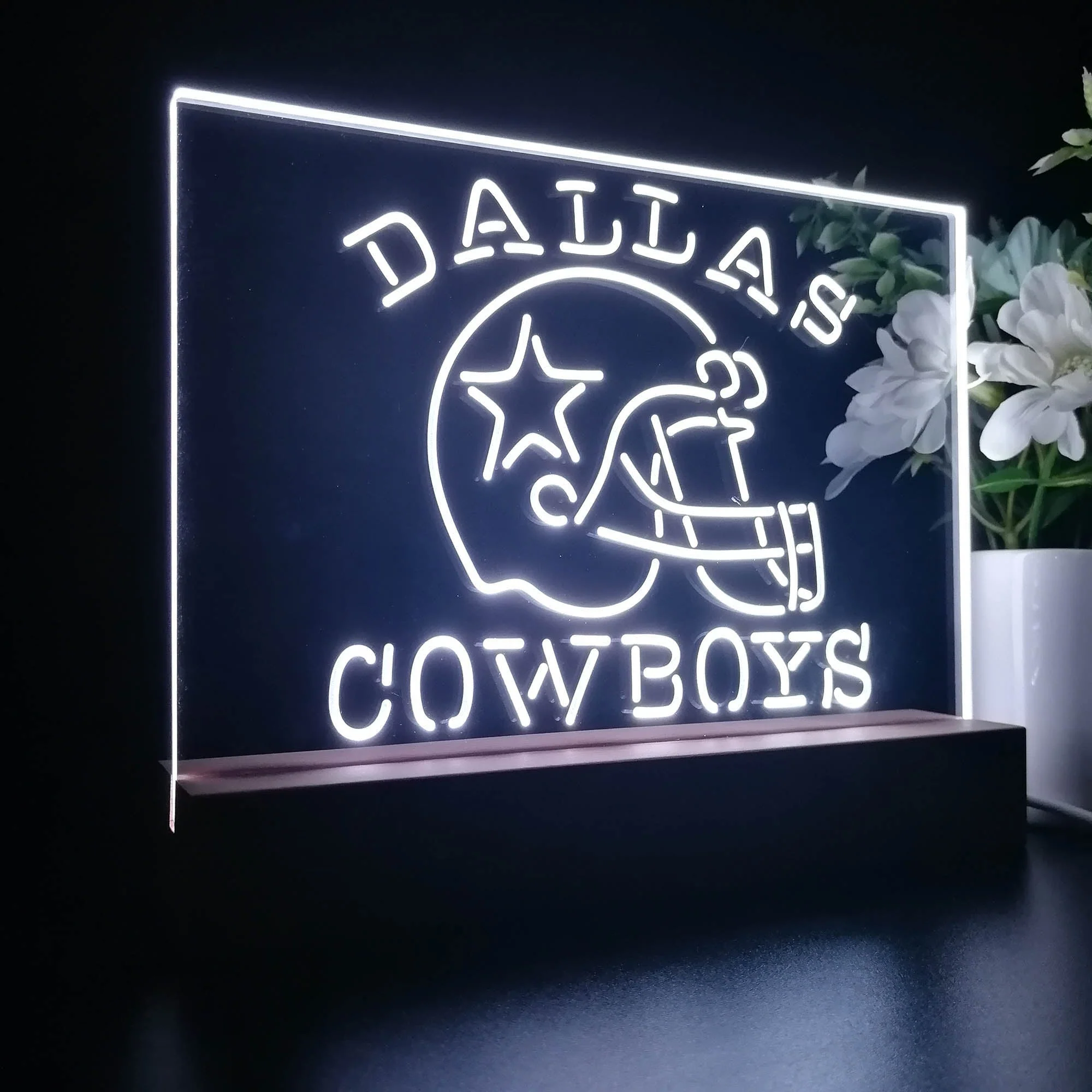 Dallas Cowboys 3D Night Light Desk Lamp Table Decoration - Image 5