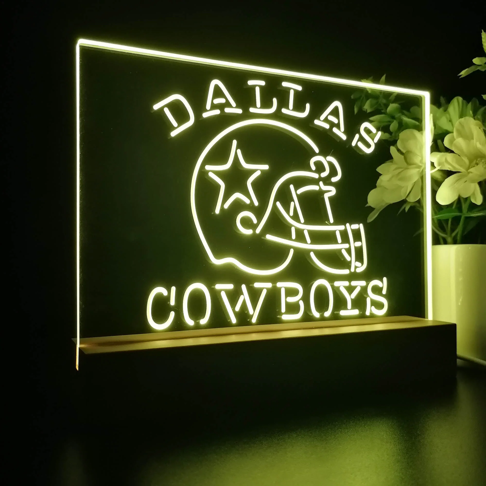 Dallas Cowboys 3D Night Light Desk Lamp Table Decoration - Image 6