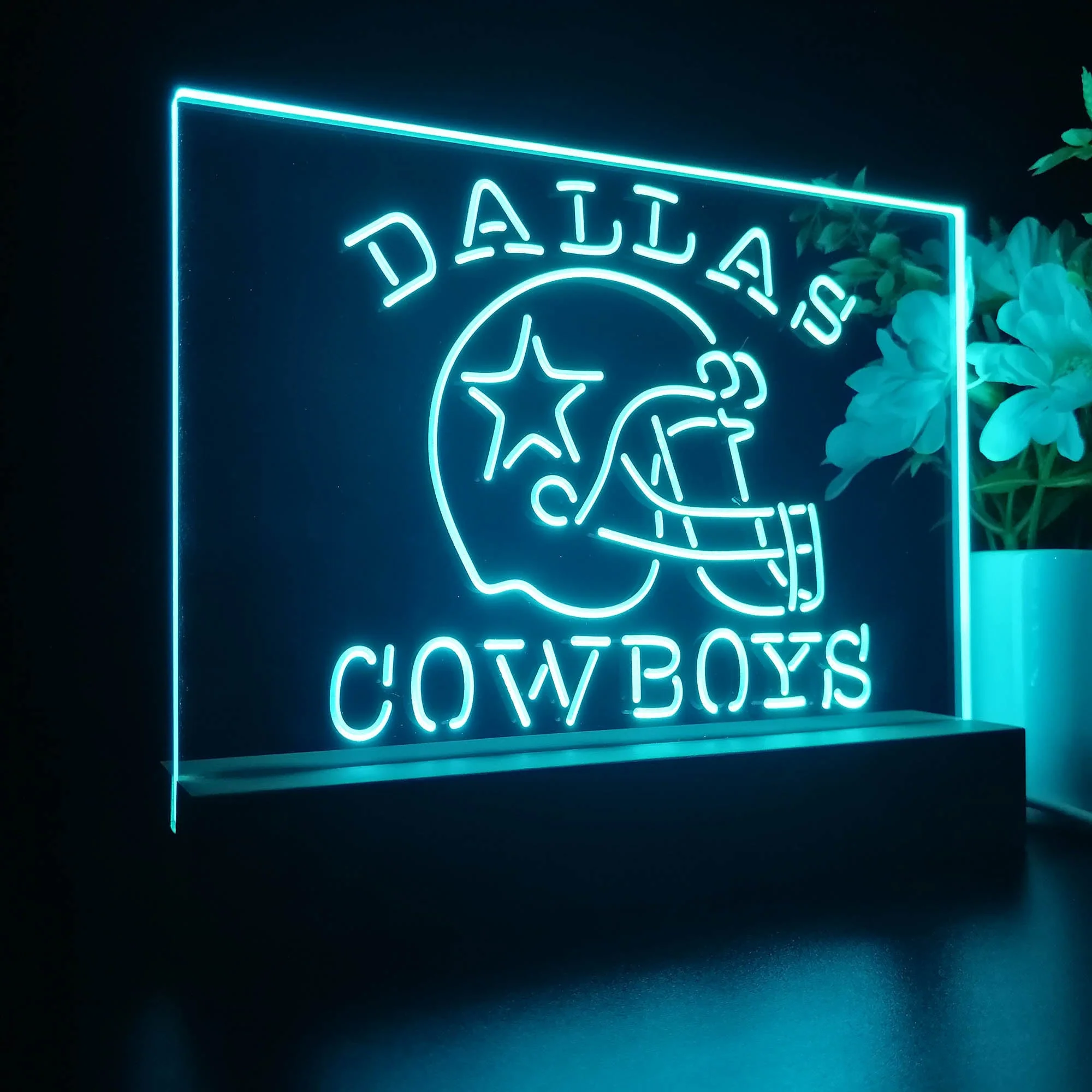 Dallas Cowboys 3D Night Light Desk Lamp Table Decoration - Image 7