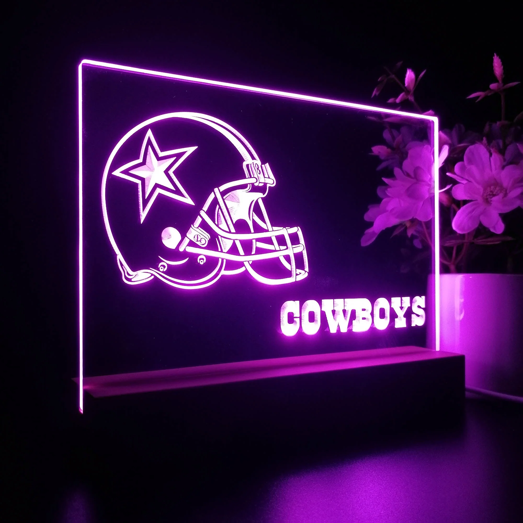 Dallas Cowboys Neon Sign Pub Bar Lamp - Image 7